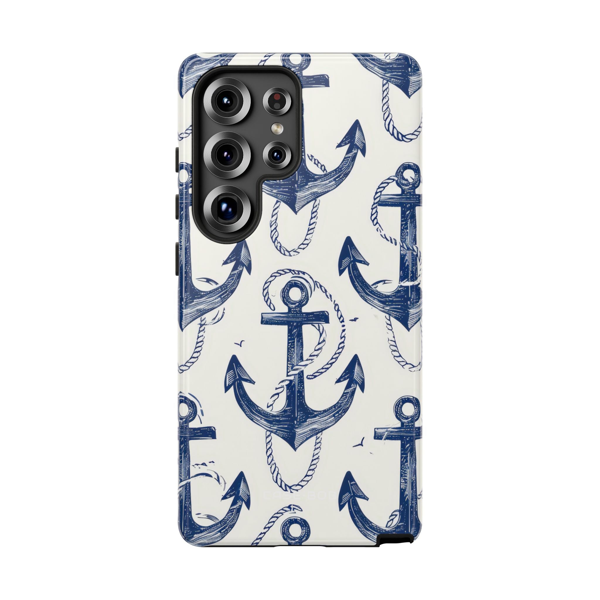 Navy Anchor Loop Samsung S25 Ultra Case - Tough
