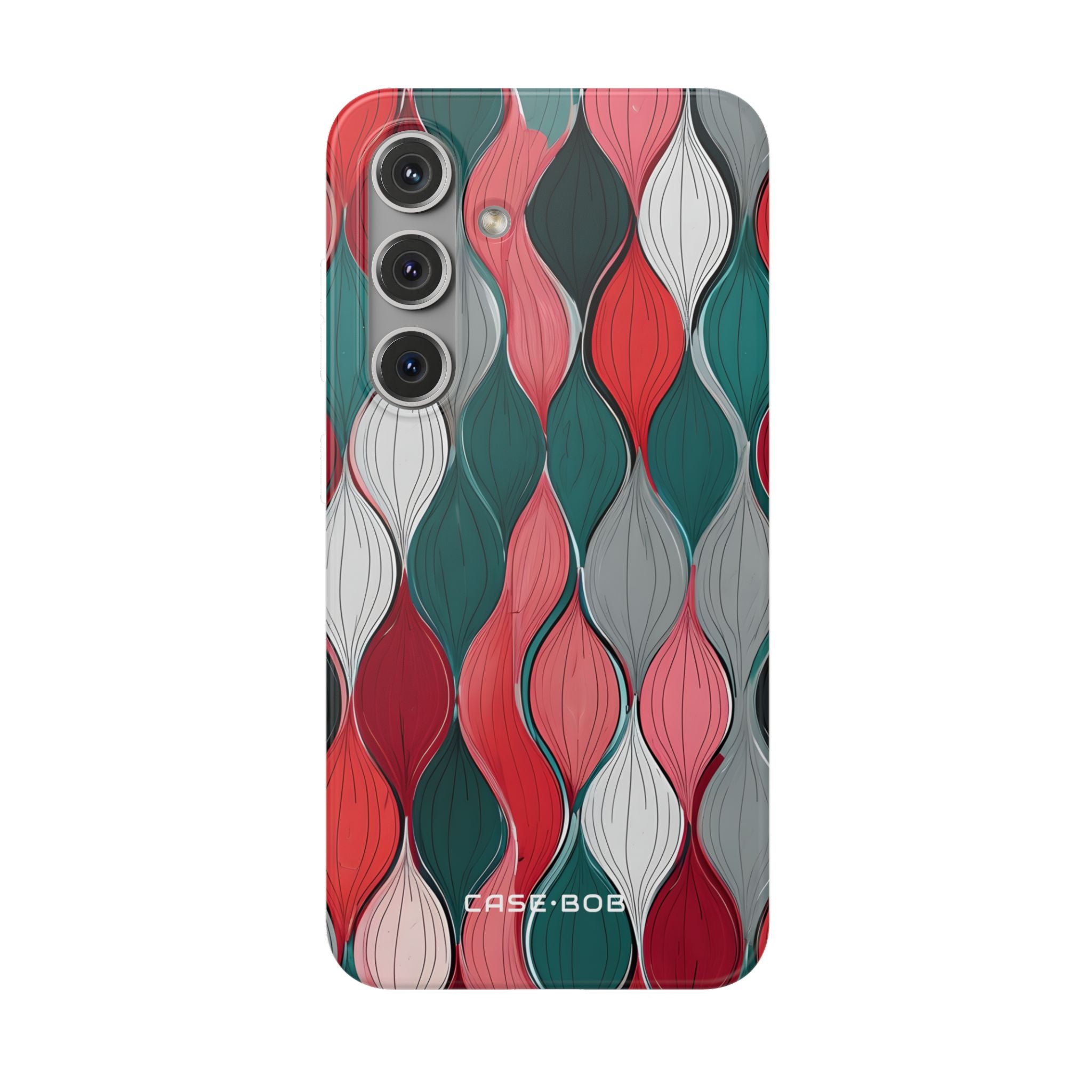 Leaf Cascade Teal Samsung S24 Case - Soft