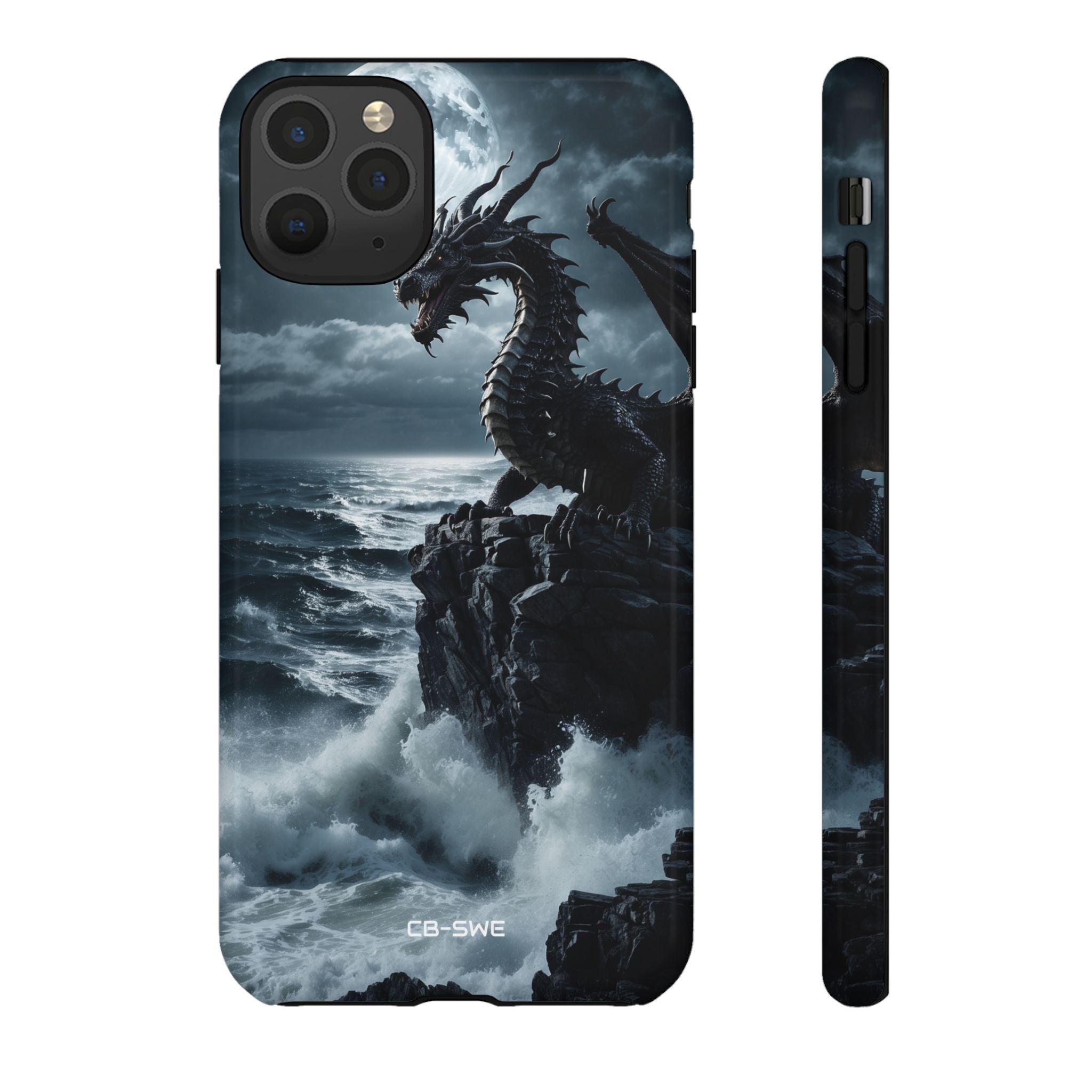 Dragon Roars Against Sea - iPhone Case