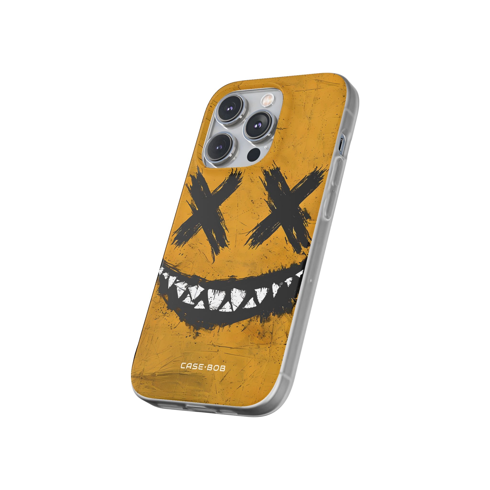 Jagged Smile Yellow iPhone 14 Pro Case - Soft