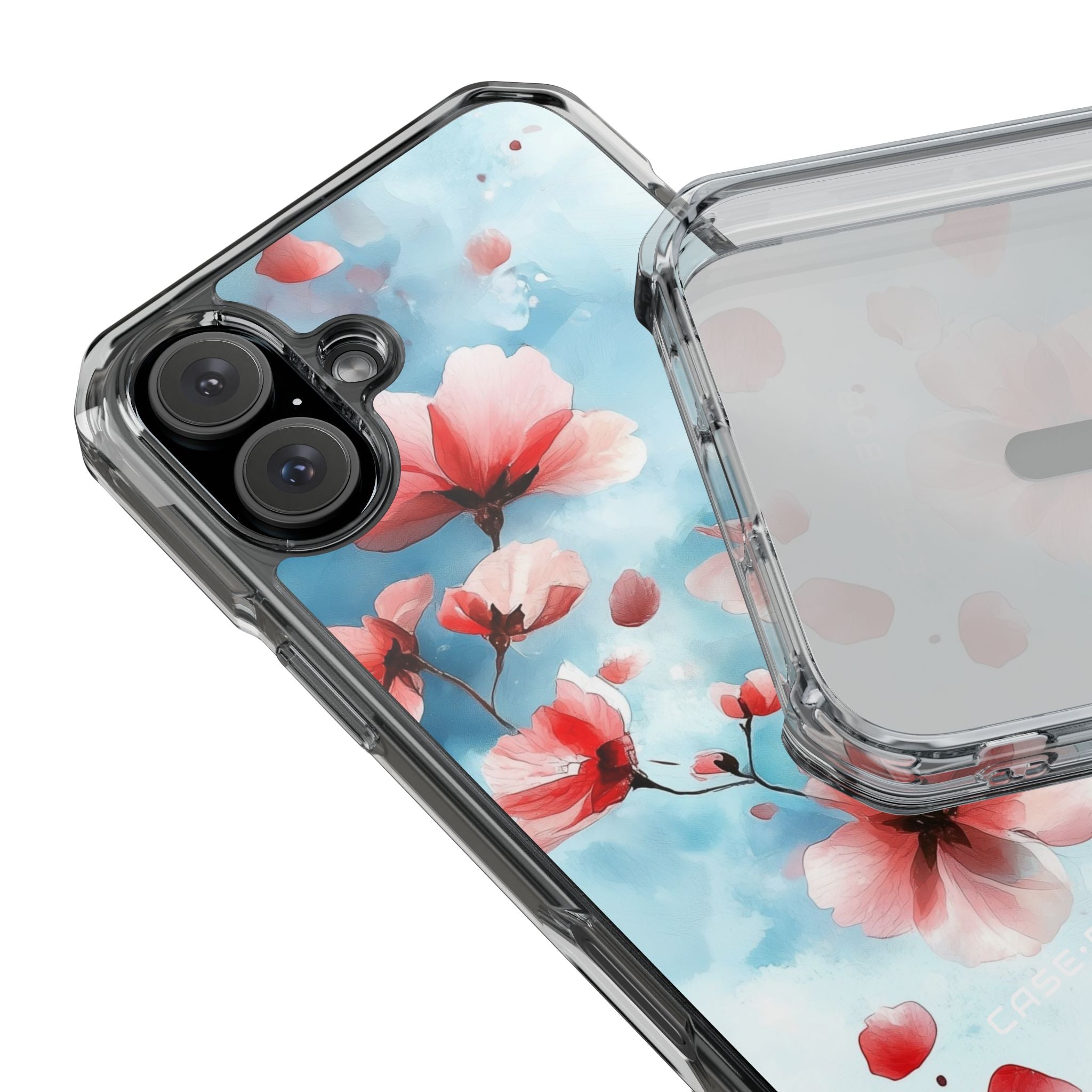 Pink Blossom Drift iPhone 16 Plus Case - Impact