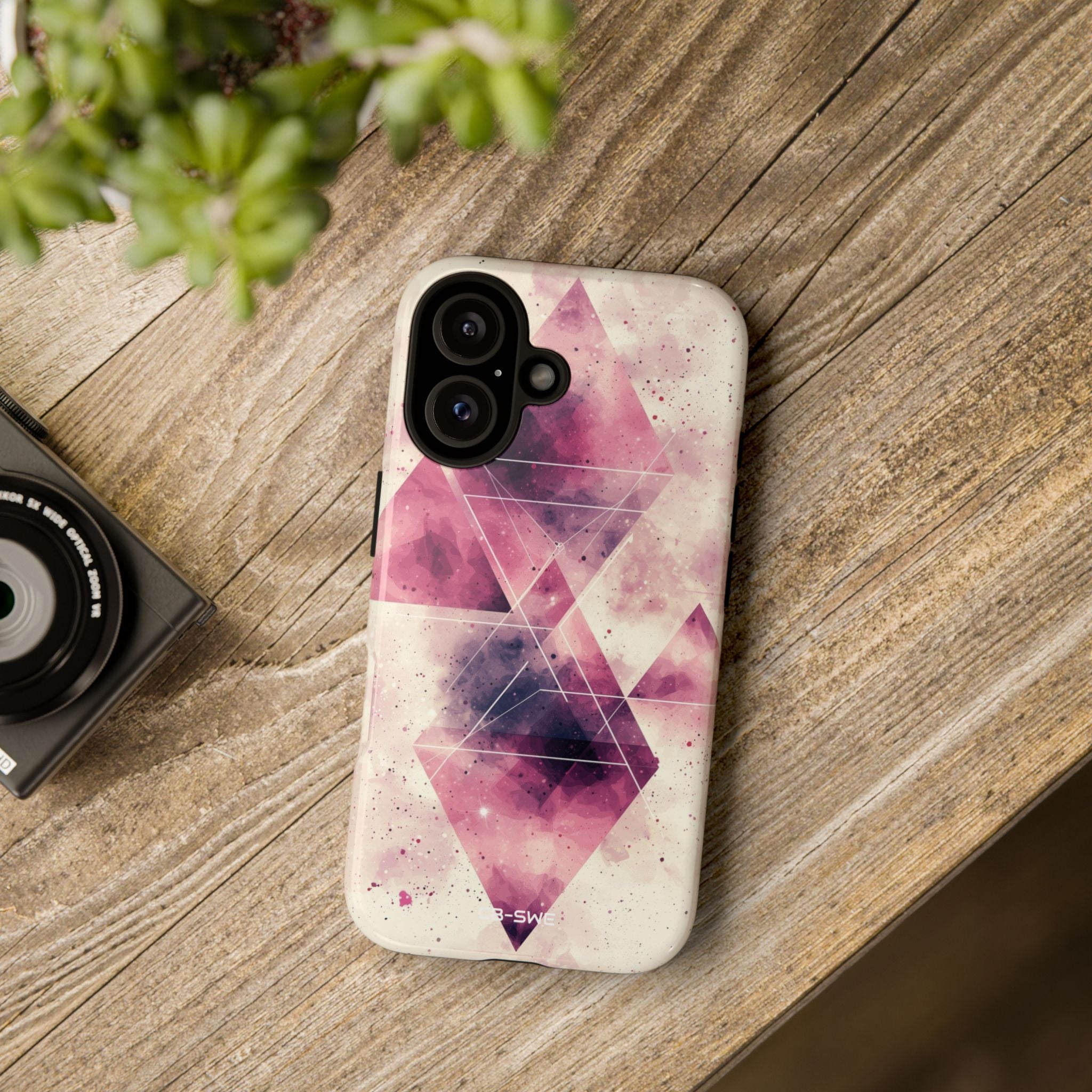 Triangles Overlap Serenity - iPhone Case
