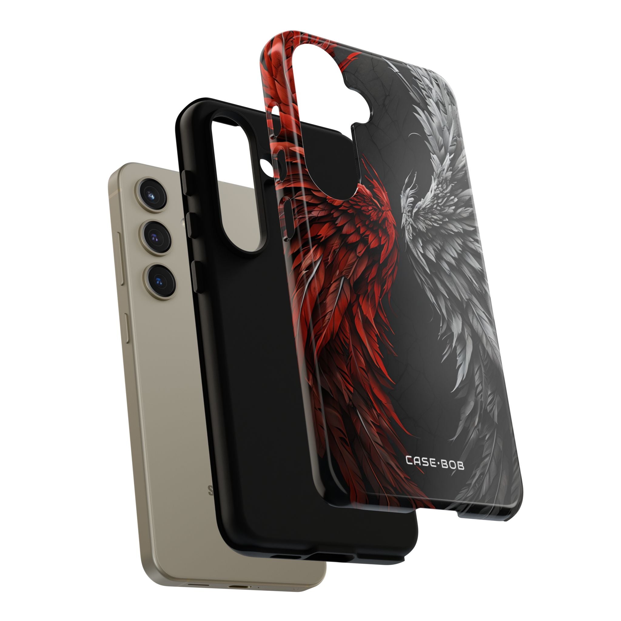 Crimson White Wings Samsung S24 Case - Tough