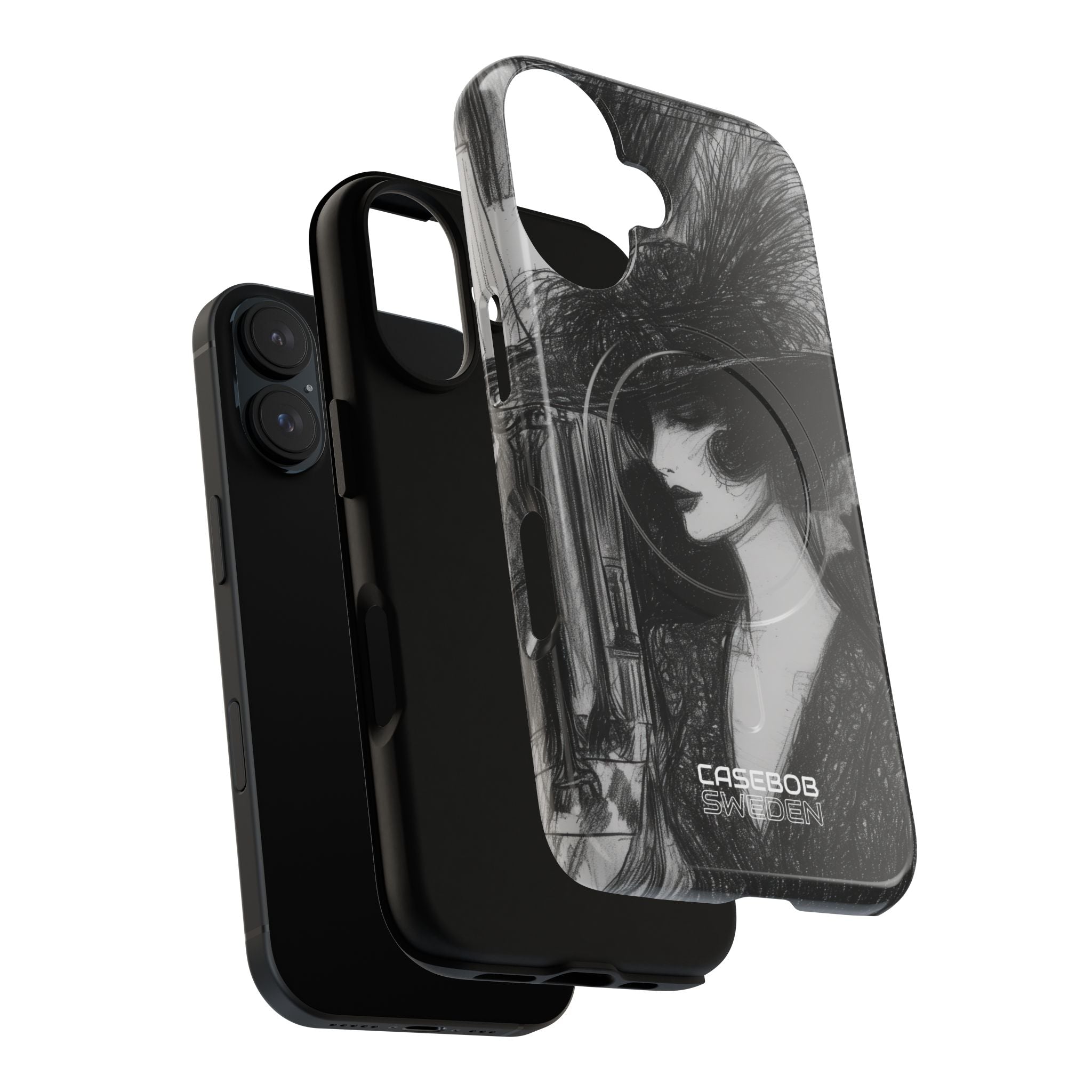 Vintage Feather Elegance iPhone 16 - Tough+