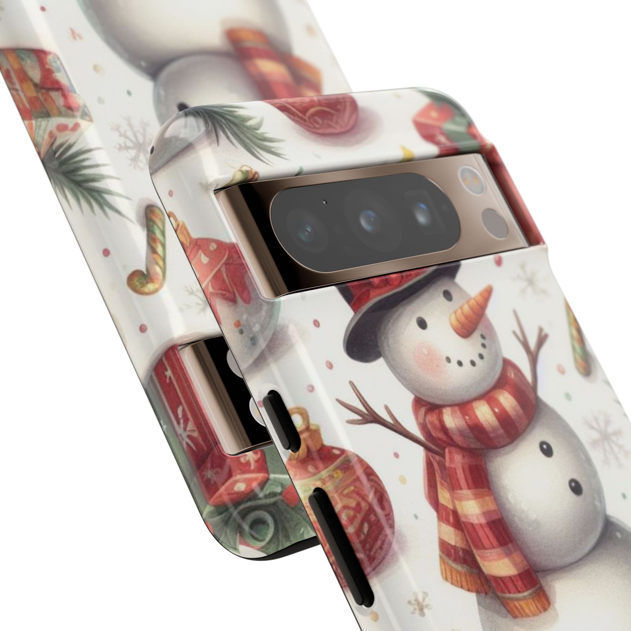 Snowman Wears Scarf - Google Pixel Case