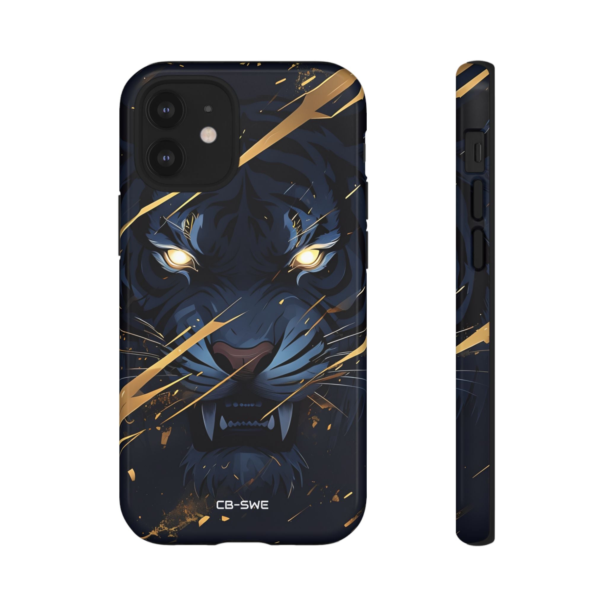 Tiger's Glowing Gaze - iPhone Case