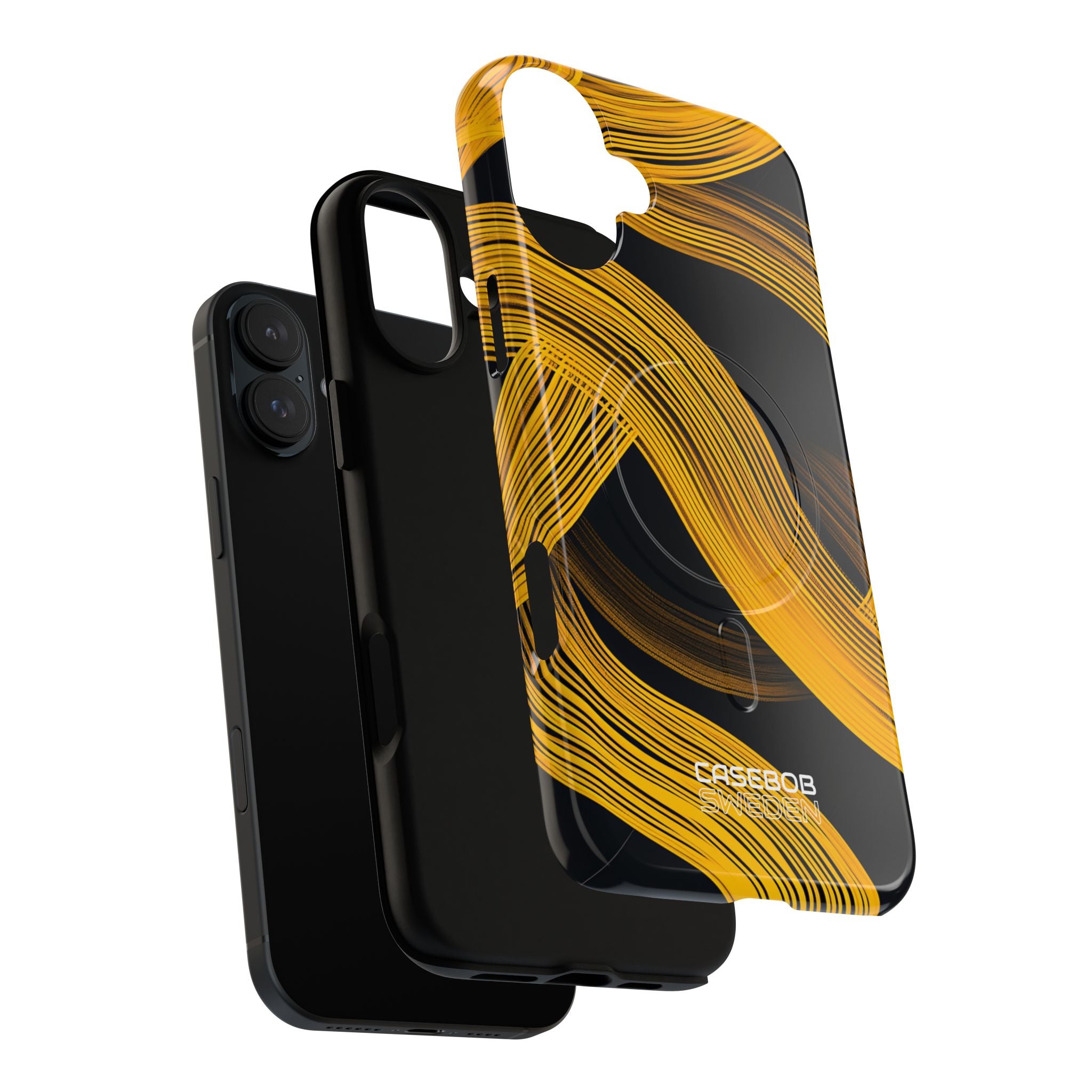 Yellow Flow Lines iPhone 16 - Tough+