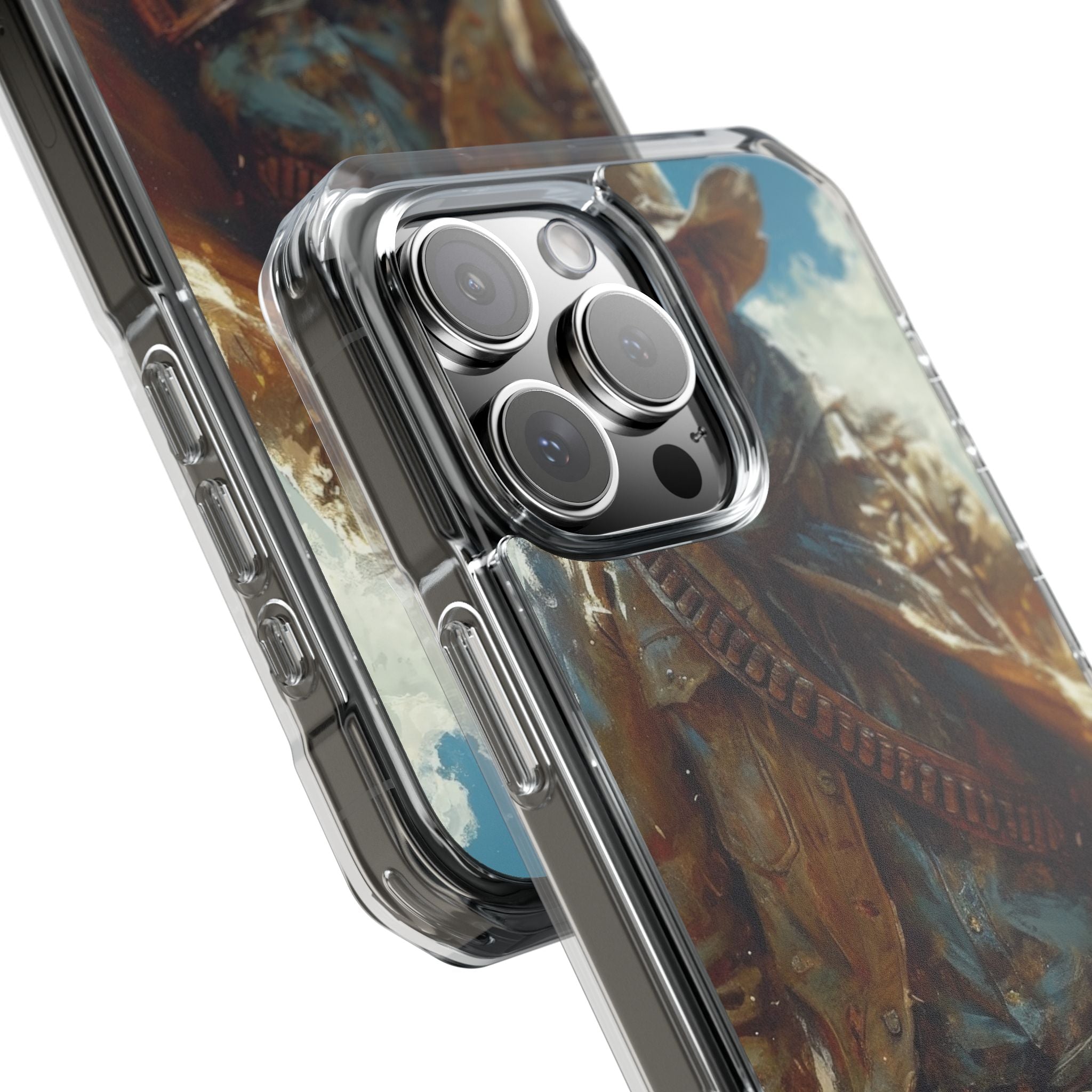 Western Horizon Rider iPhone 16 - Impact Clear+