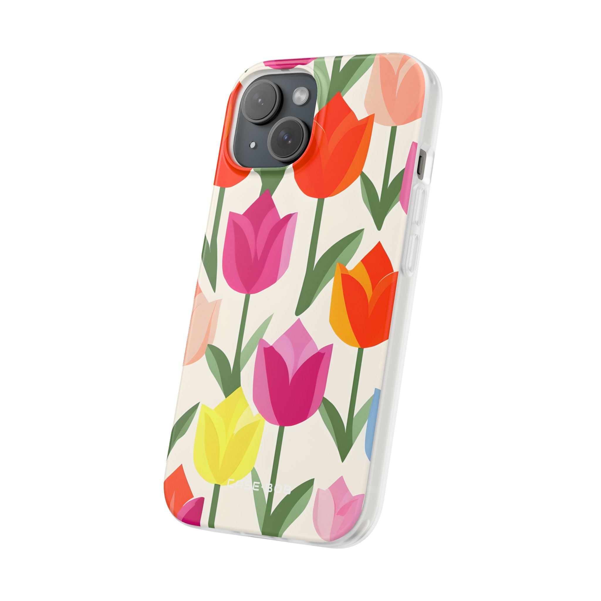 Tulip Harmony Green iPhone 15 - Soft Case