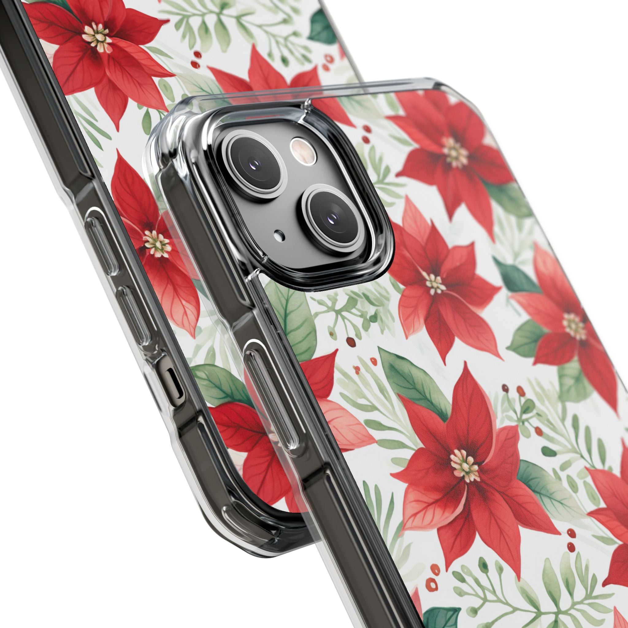 Poinsettias Bloom Bright iPhone Case - Impact