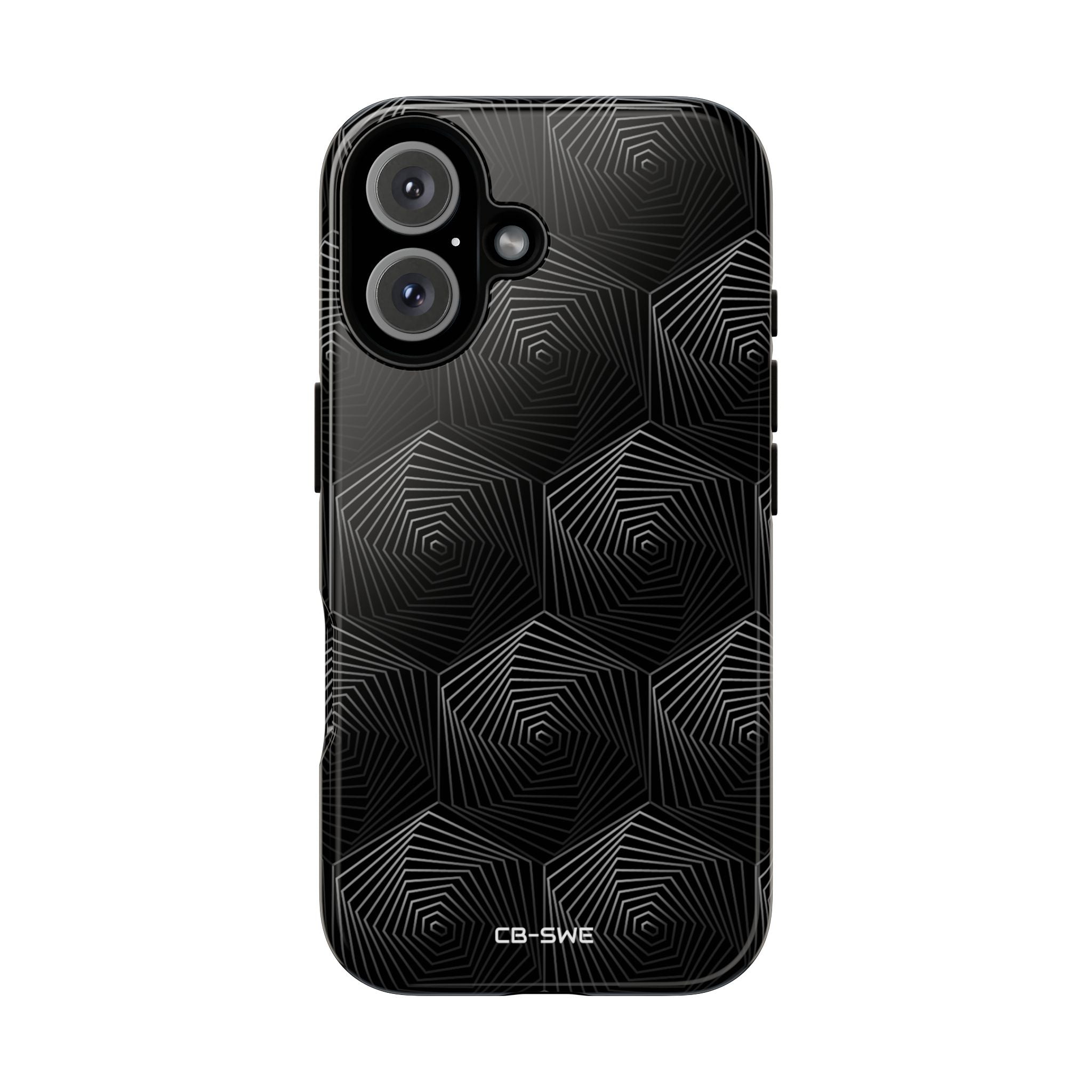 Geometric Spiral Illusion - iPhone Case