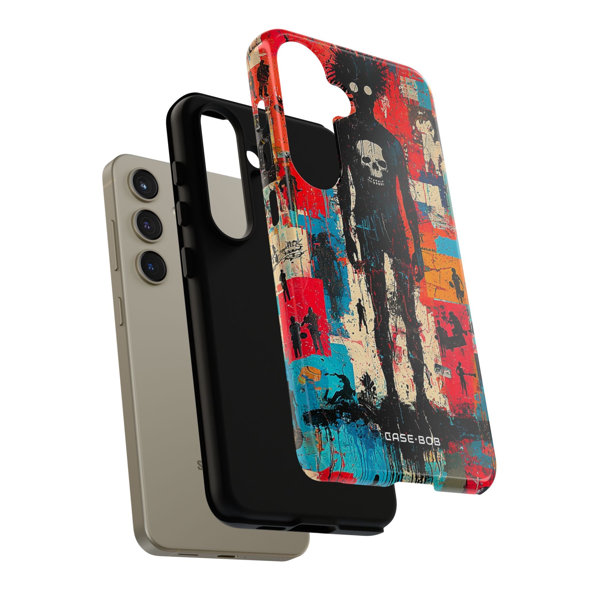 Spiky Skull Silhouette Samsung S24 Case - Tough