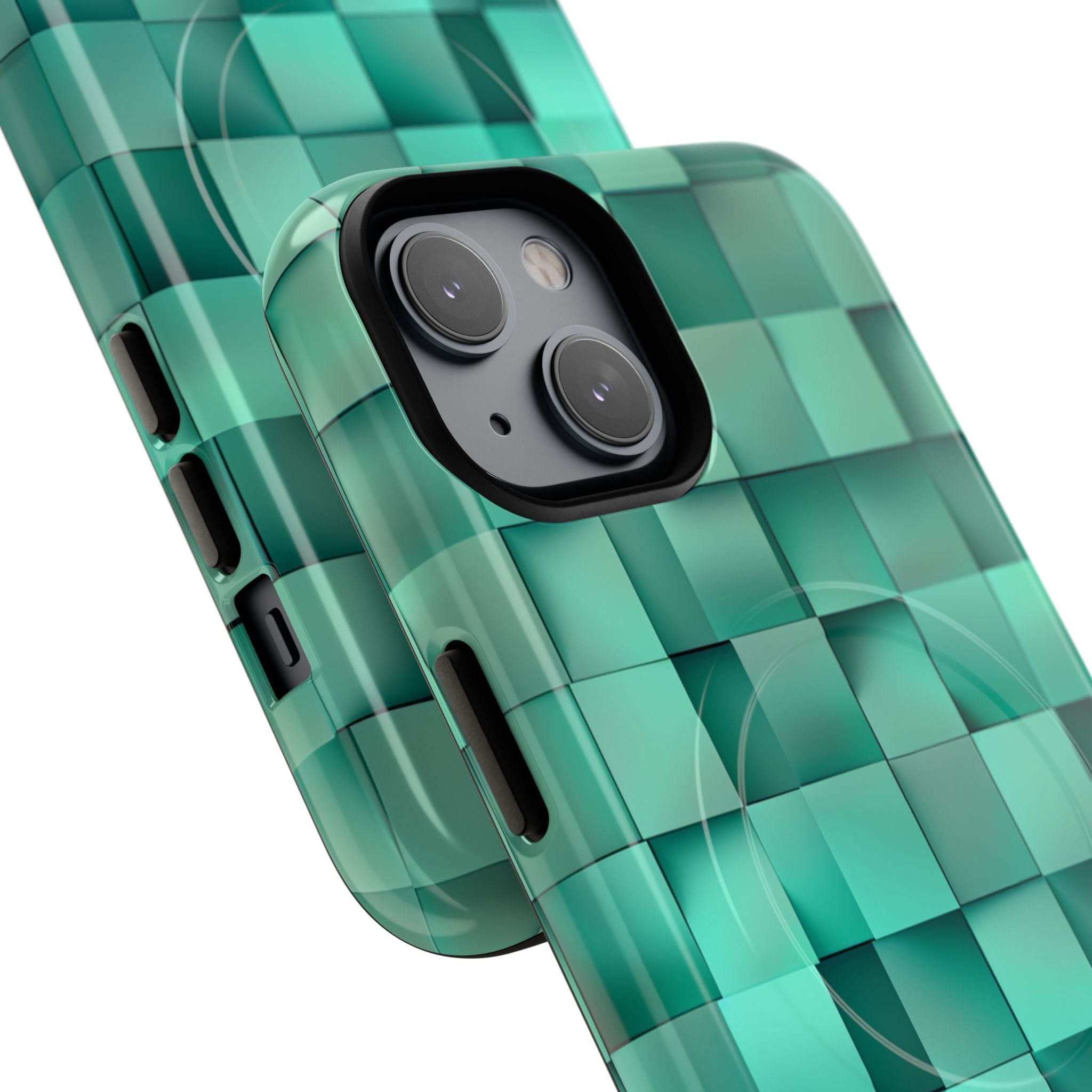 Folded Blue Squares iPhone 14 - Tough+