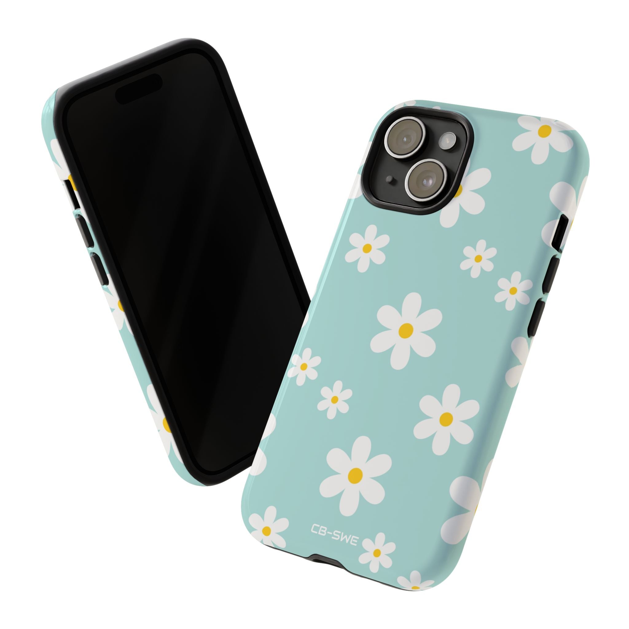 Daisies On Blue - iPhone Case
