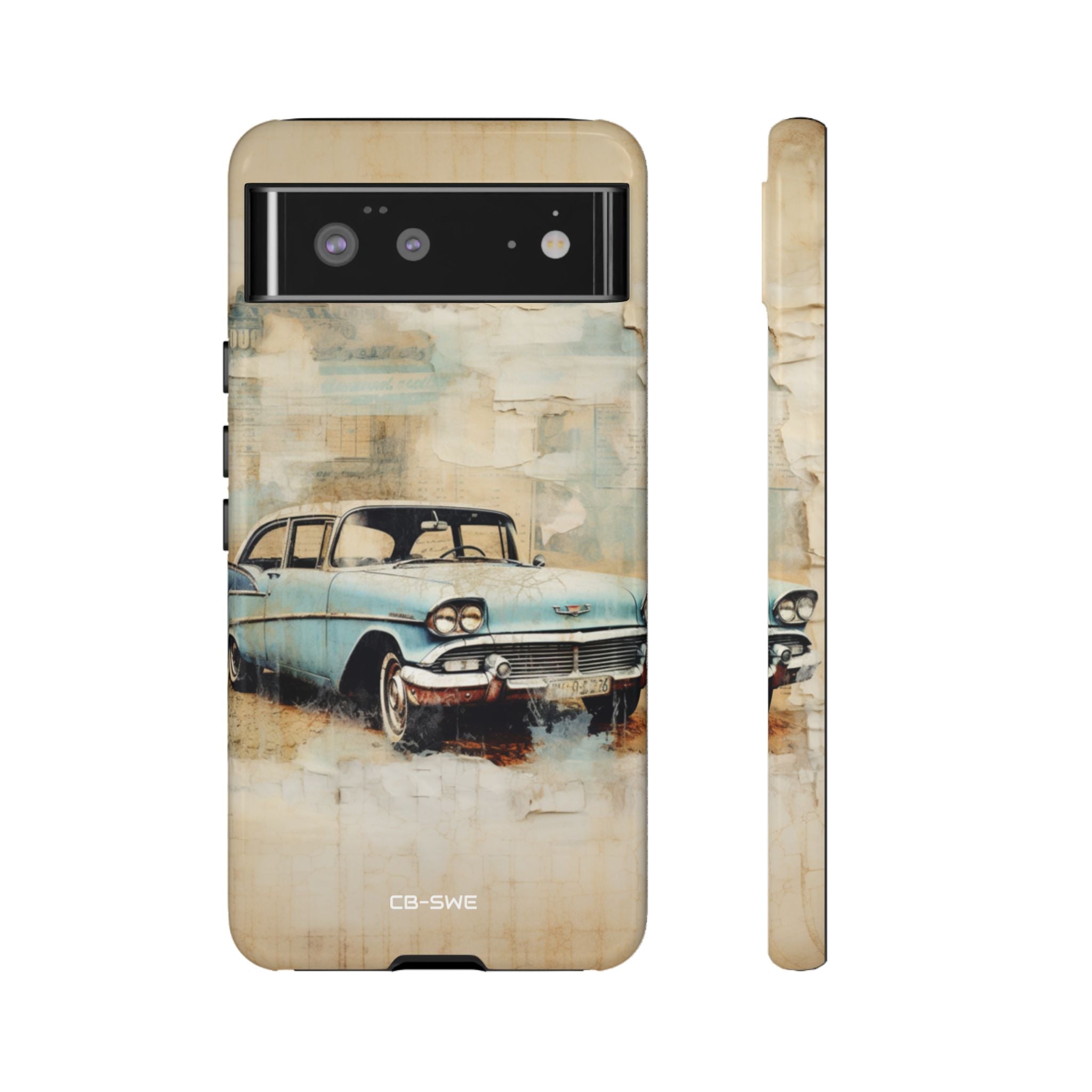 Vintage Car Collage - Google Pixel Case