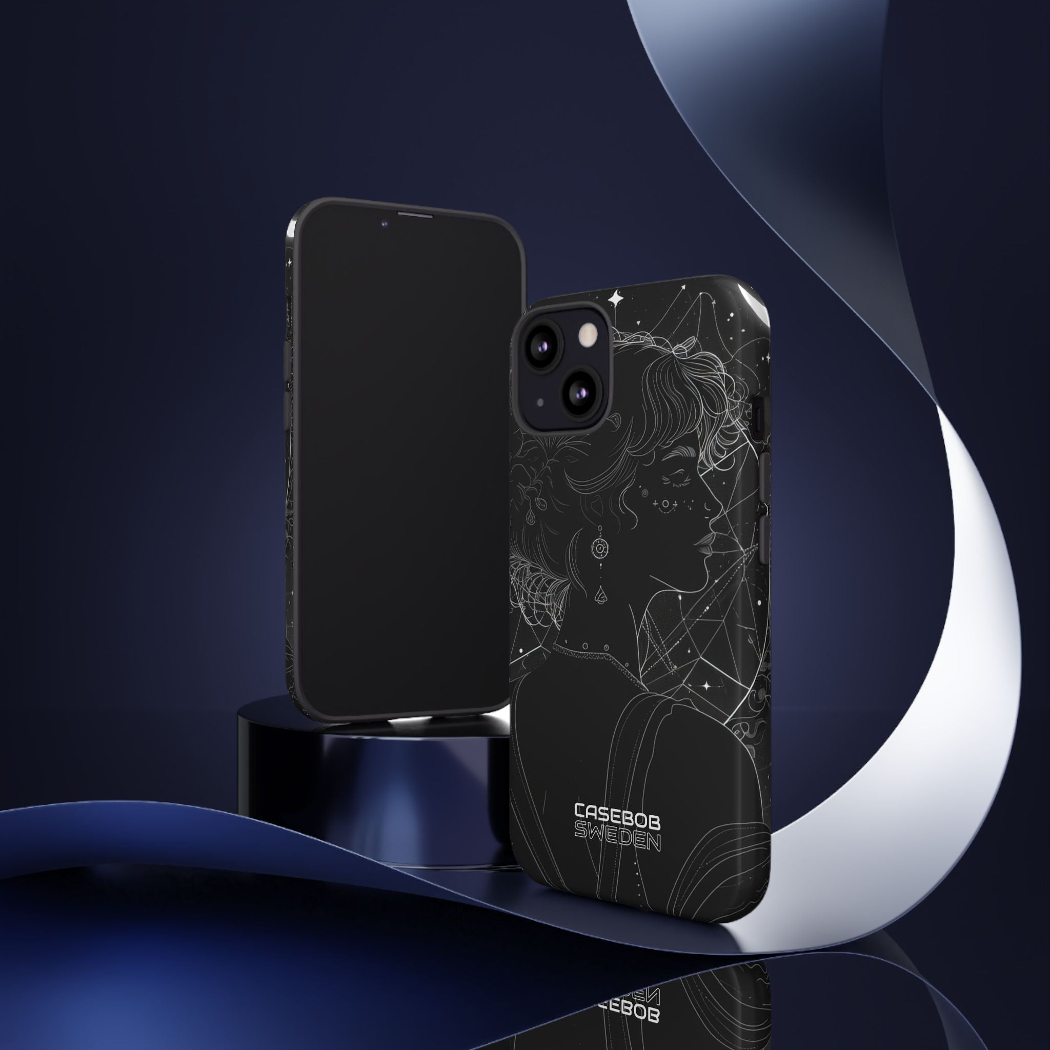 Celestial Bloom Silhouette iPhone 13 - Tough
