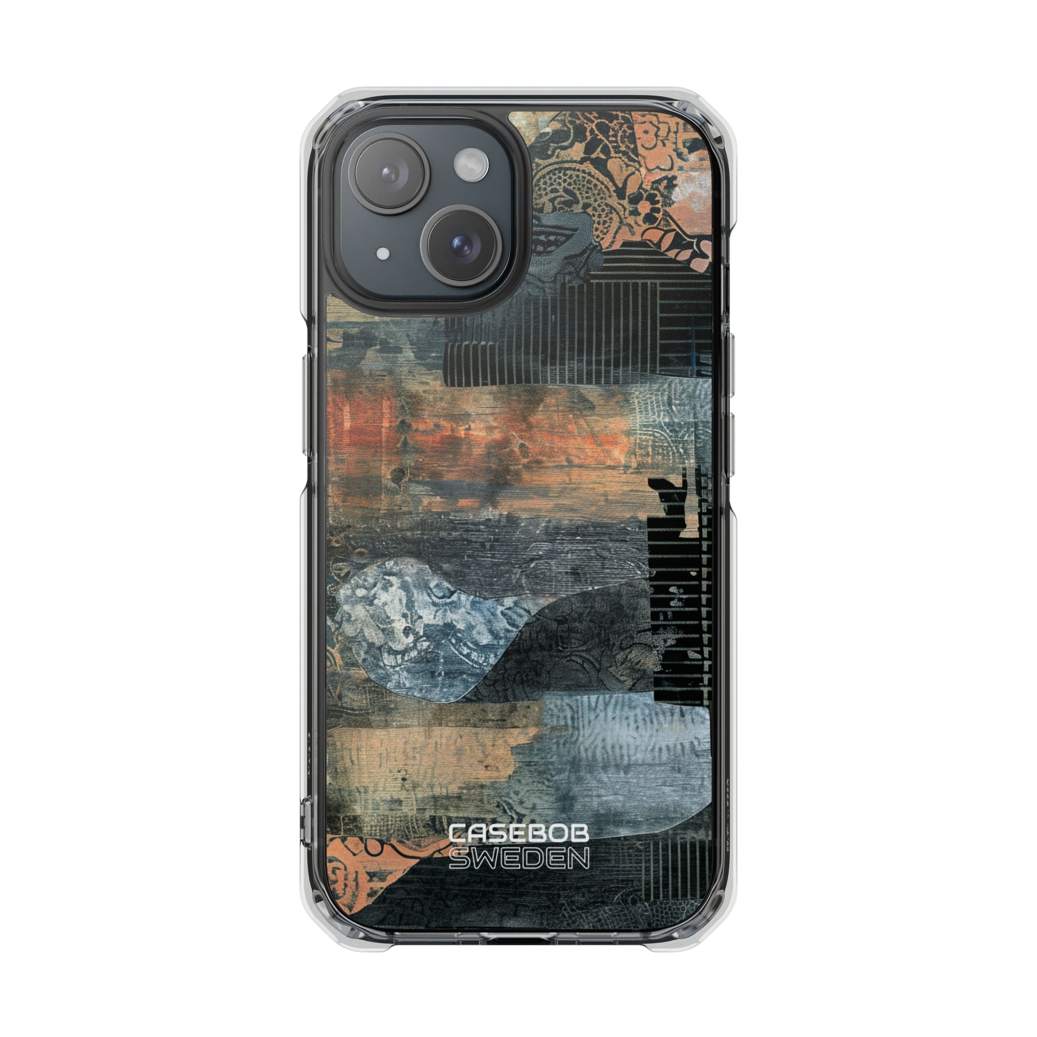 Rust Bloom Tangle iPhone 15 - Impact Clear+