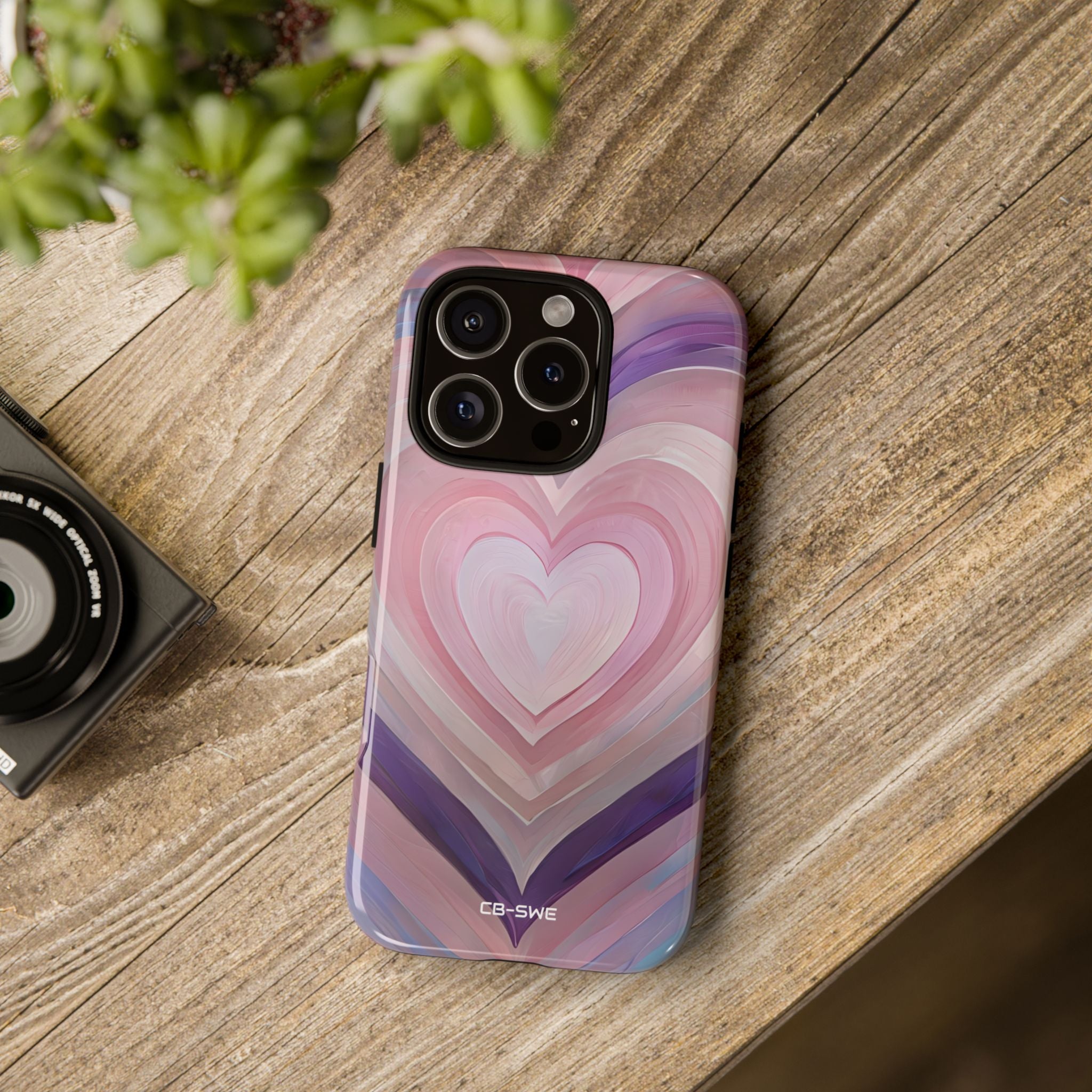 Impressionistic Heart Layers - iPhone Case