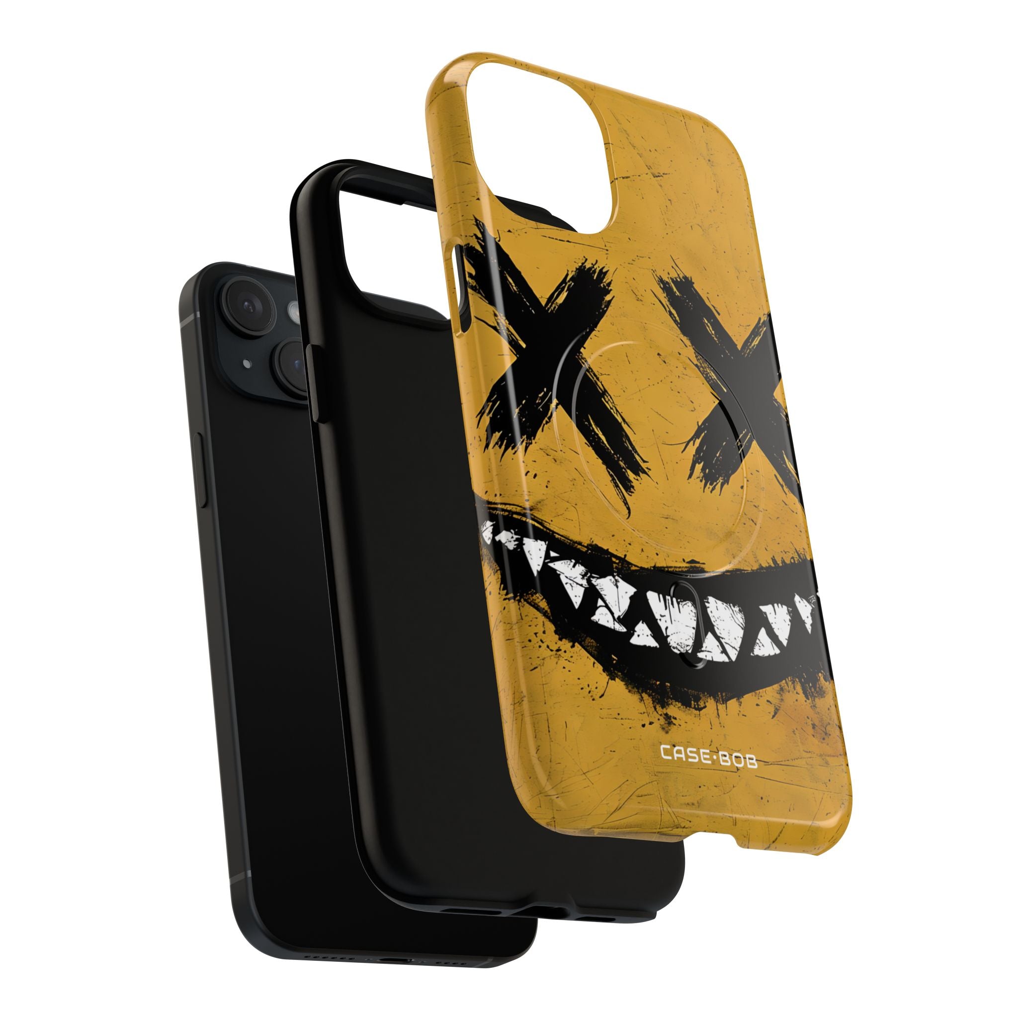 Jagged Smile Yellow iPhone 15 Plus Case - Tough+