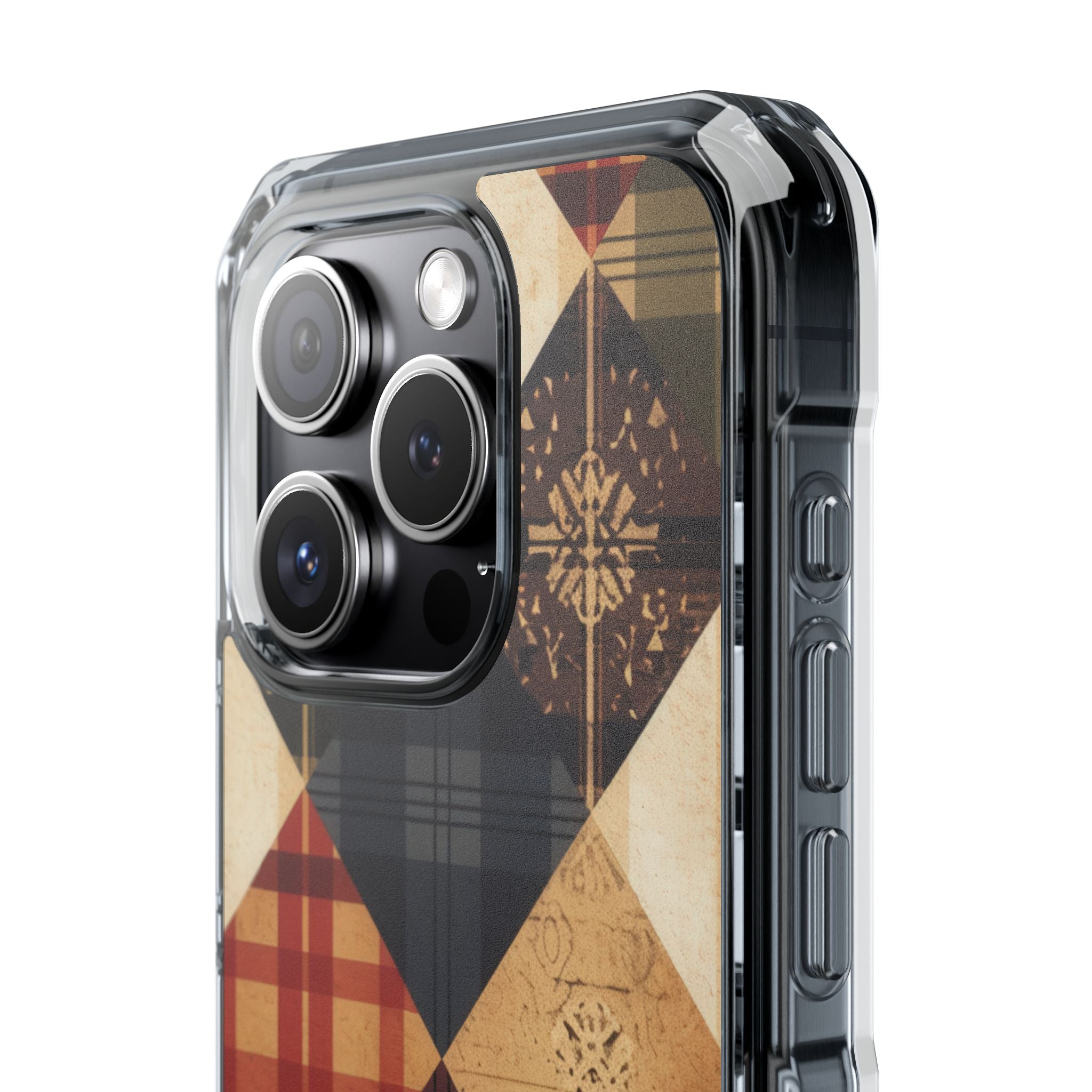 Rustic Quilt Charm iPhone 15 - Impact Clear+