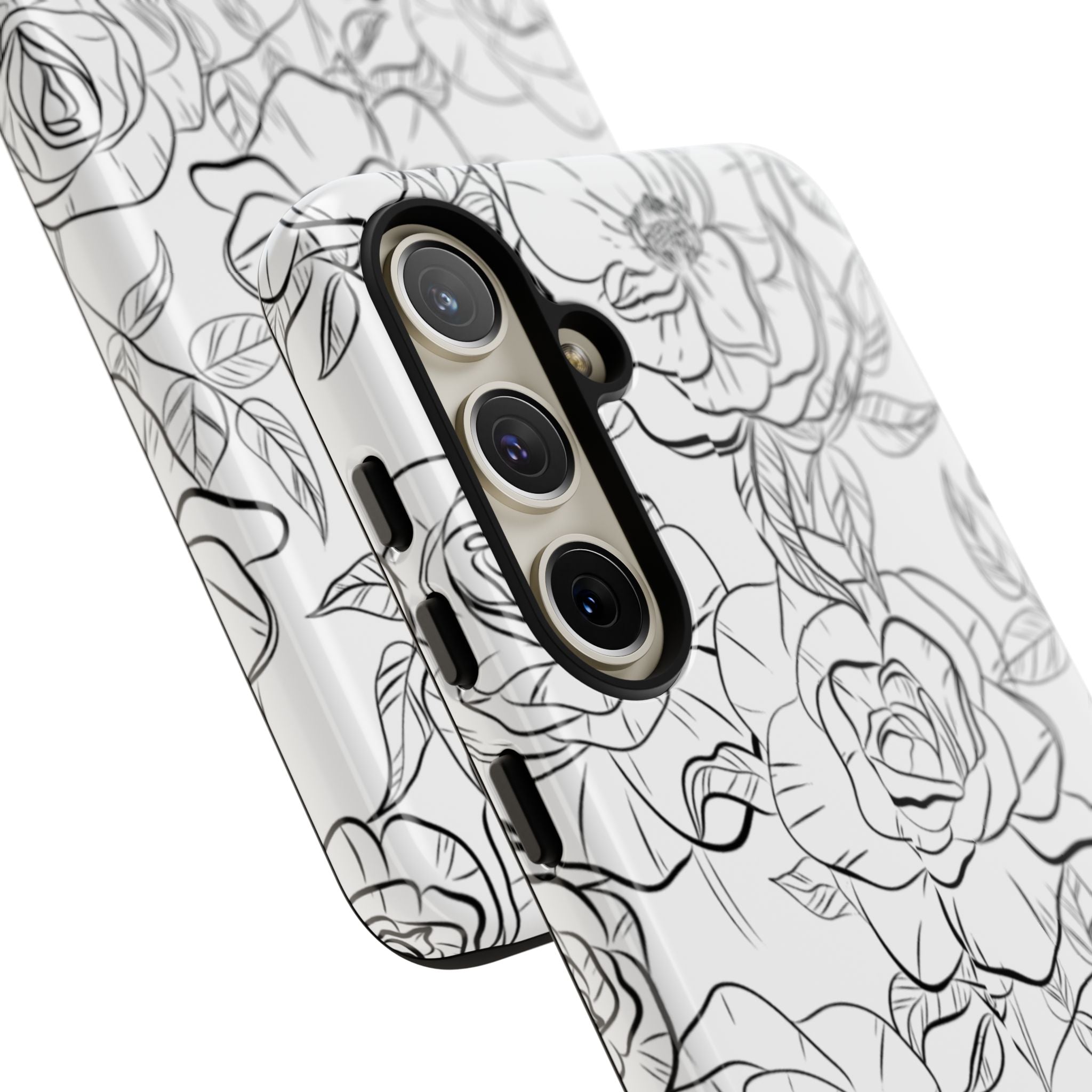 Intricate Rose Sketches - Samsung Case