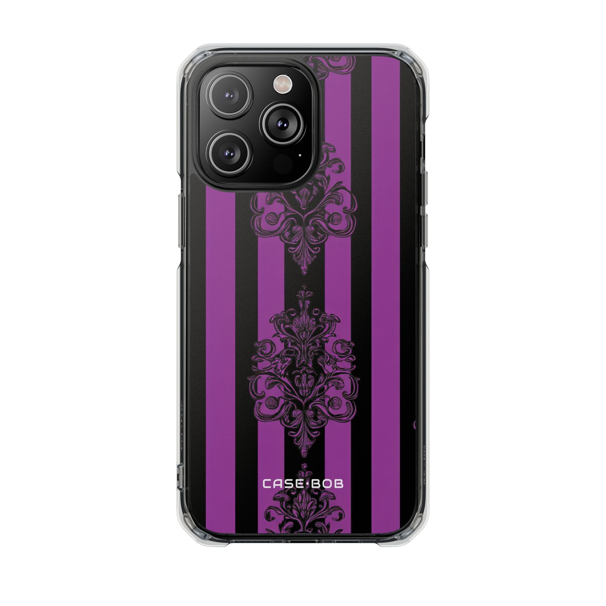 Damask Elegance Purple iPhone 14 Pro Max Case - Impact