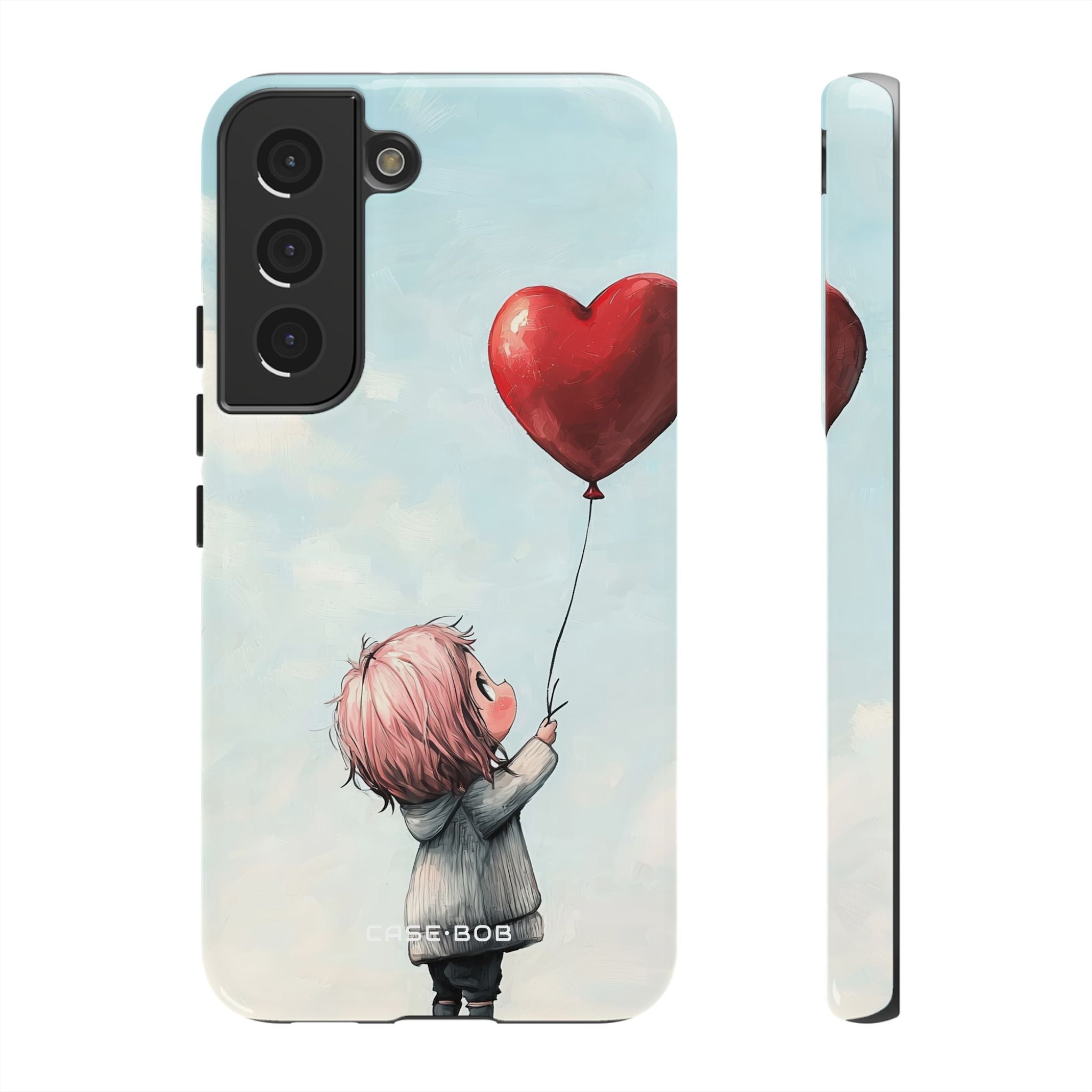 Heart Balloon Glow Samsung S22 Case - Tough