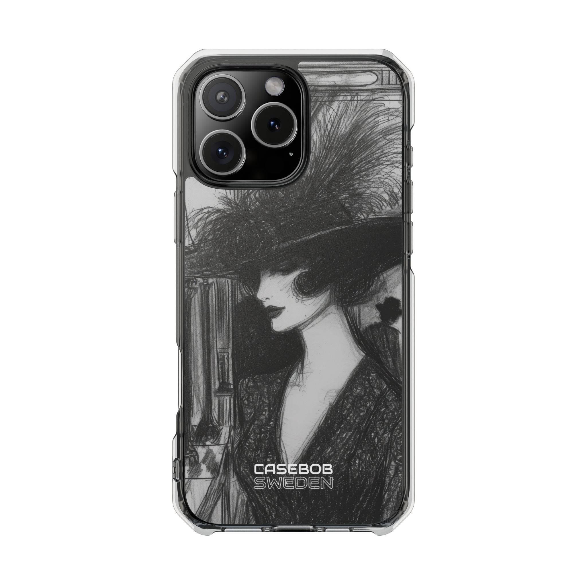Vintage Feather Elegance iPhone 16 - Impact Clear+