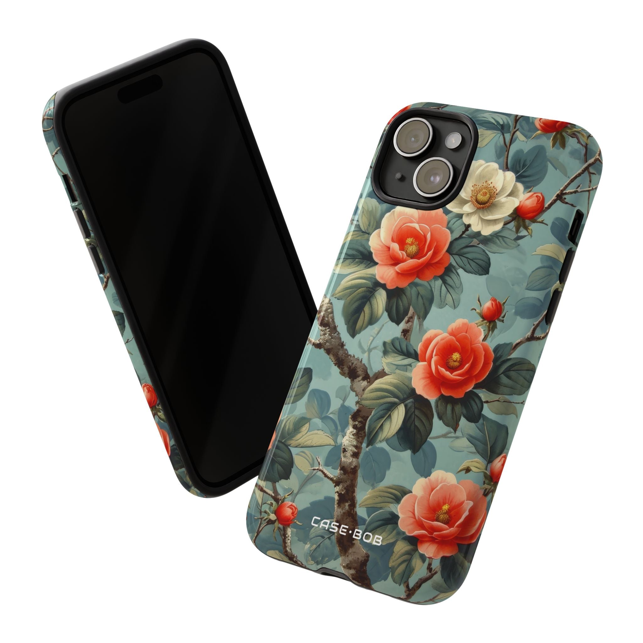 Coral Bloom iPhone 15 Plus Case - Tough