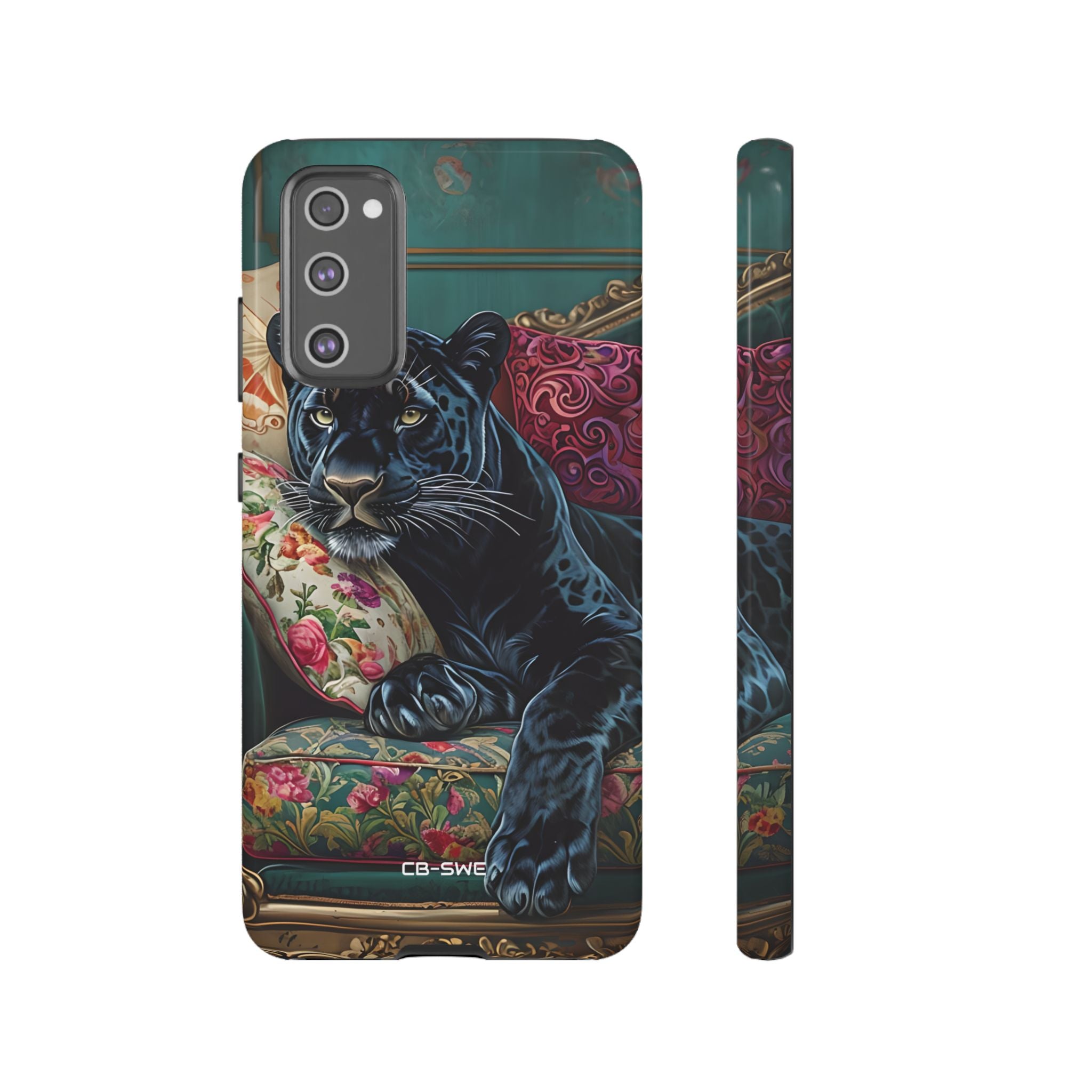 Panther on Vintage Chaise - Samsung Case