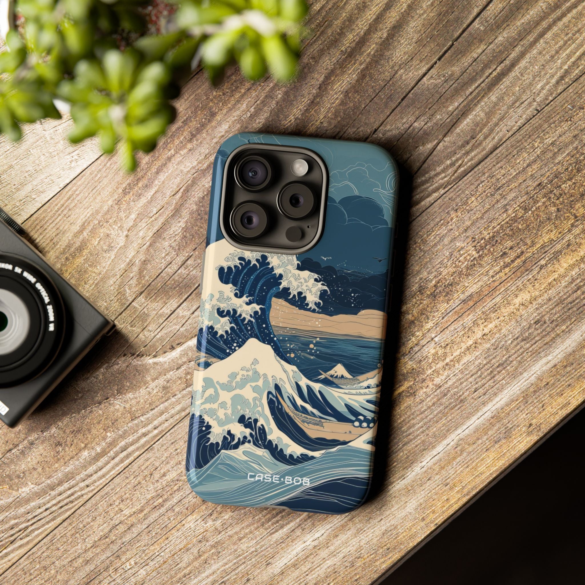 Cresting Blue Wave iPhone 15 Pro Case - Tough