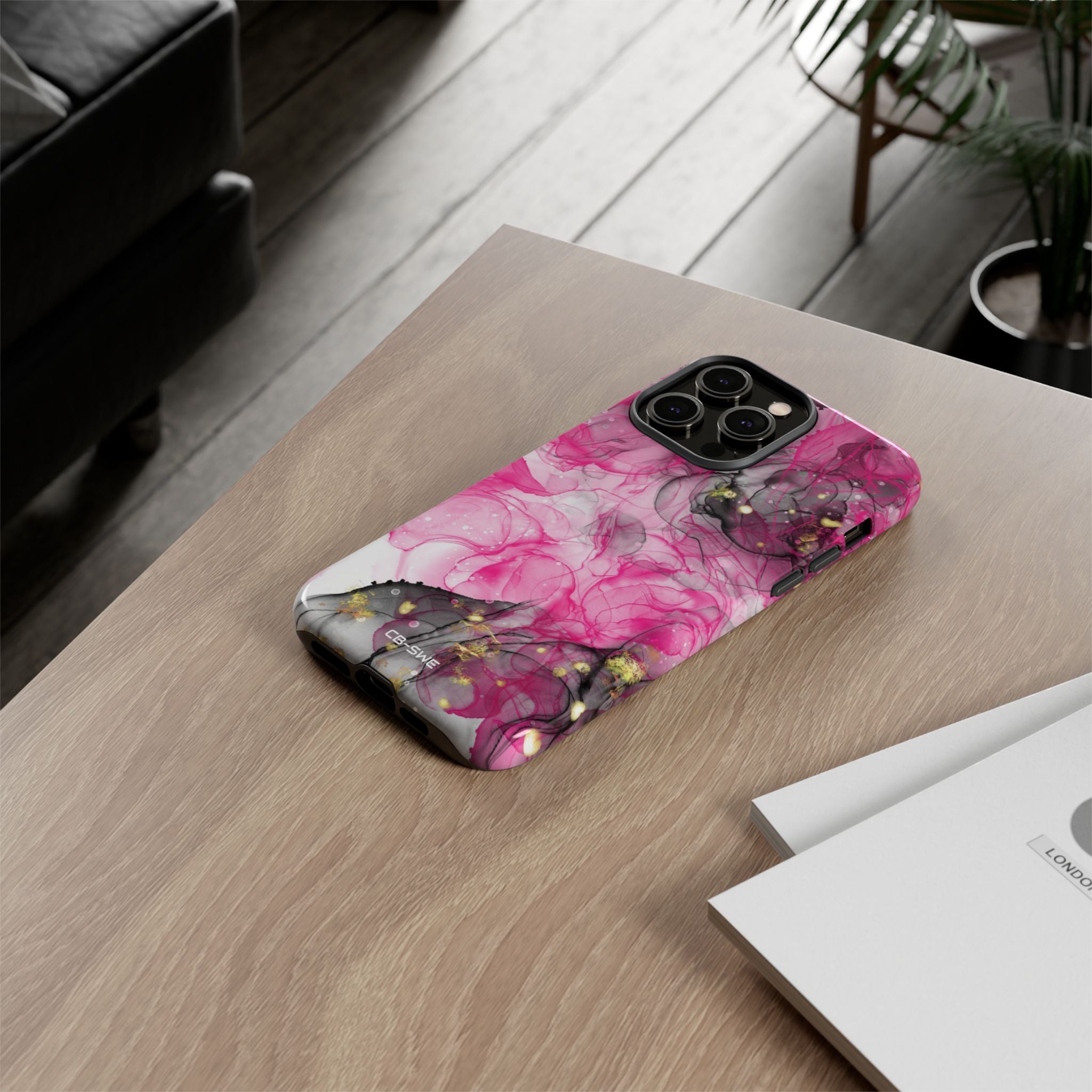Vibrant Pink Swirls - iPhone Case