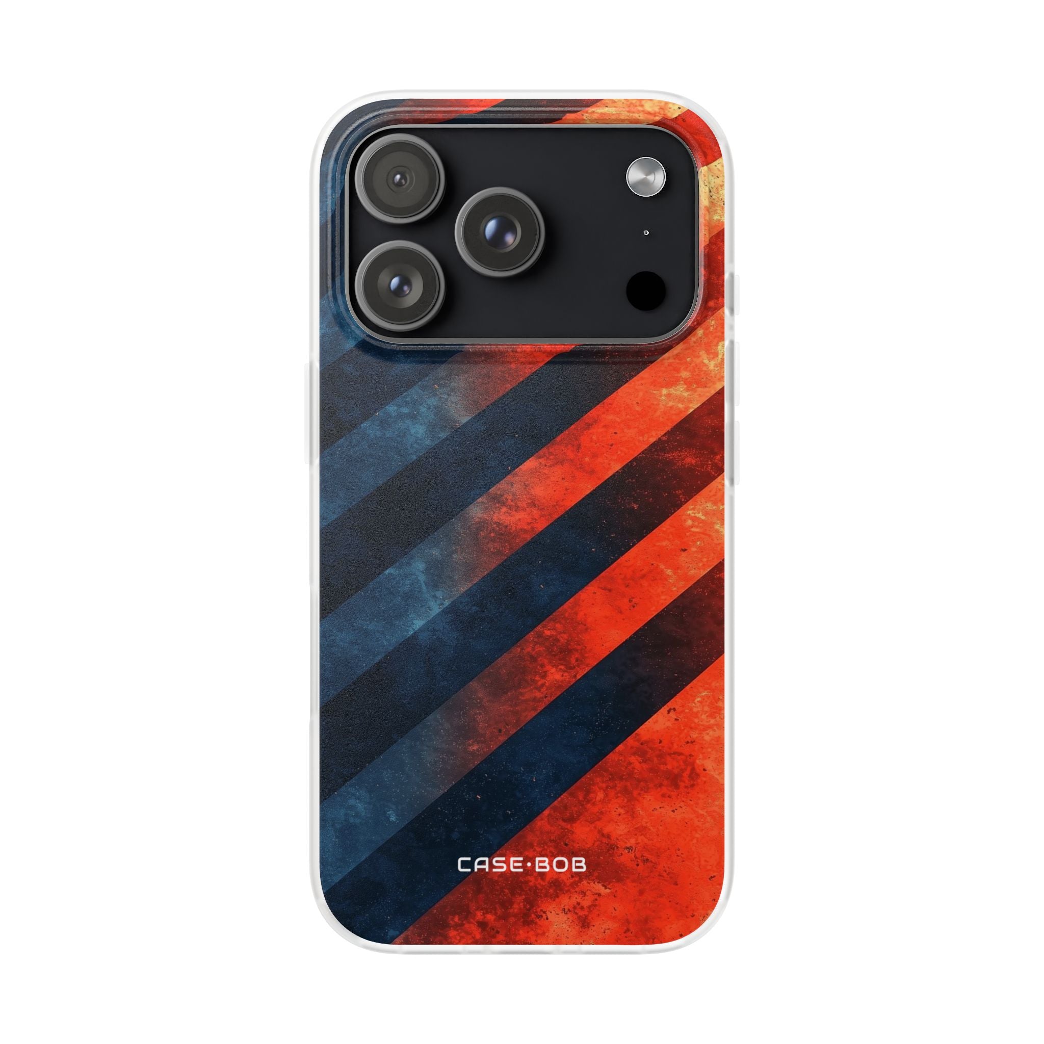 Diagonal Stripes Blaze iPhone 17 Pro Case - Soft