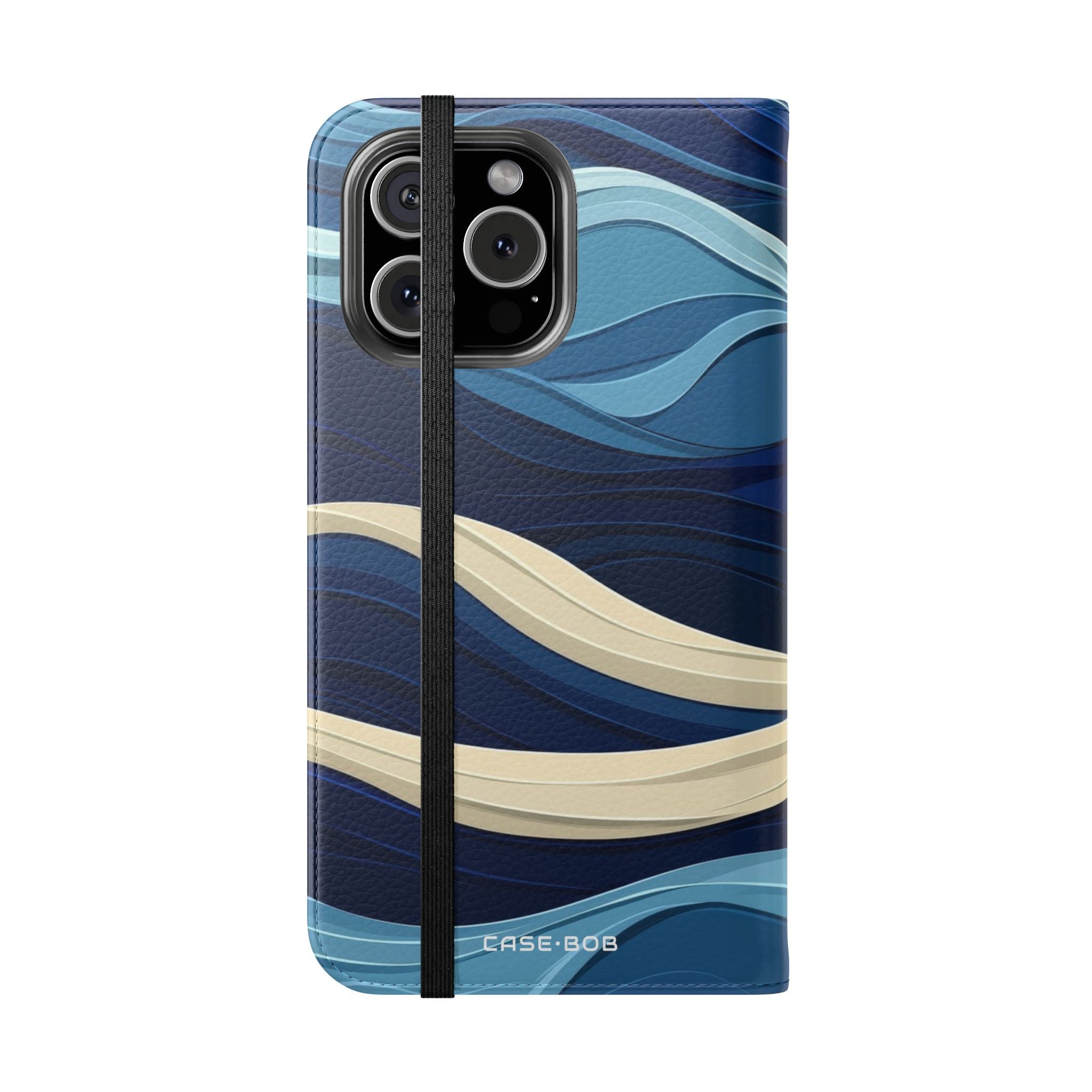 Blue Wave Flow - iPhone 16 Max Case - Wallet