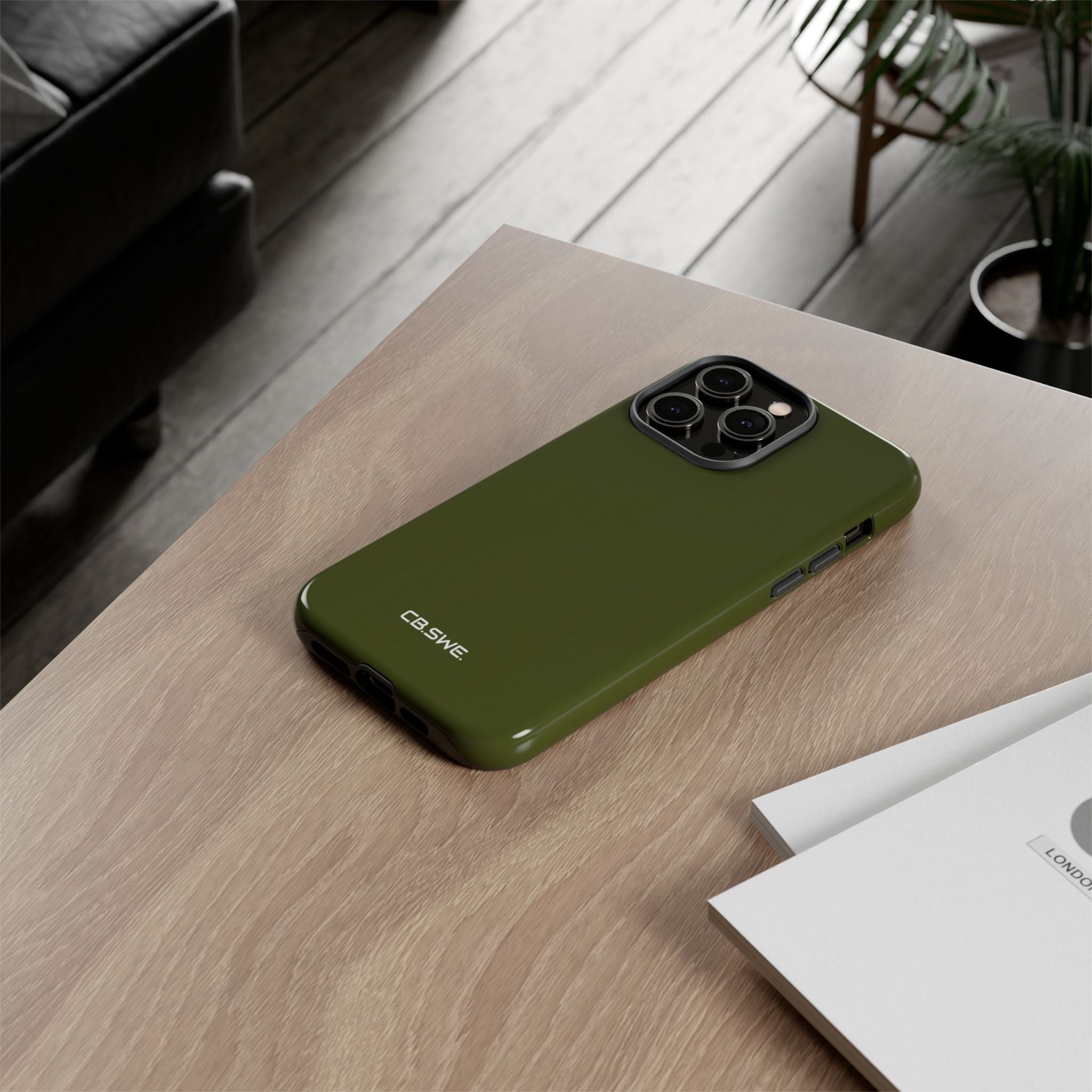 Armeegrüne iPhone-Hülle – Robust