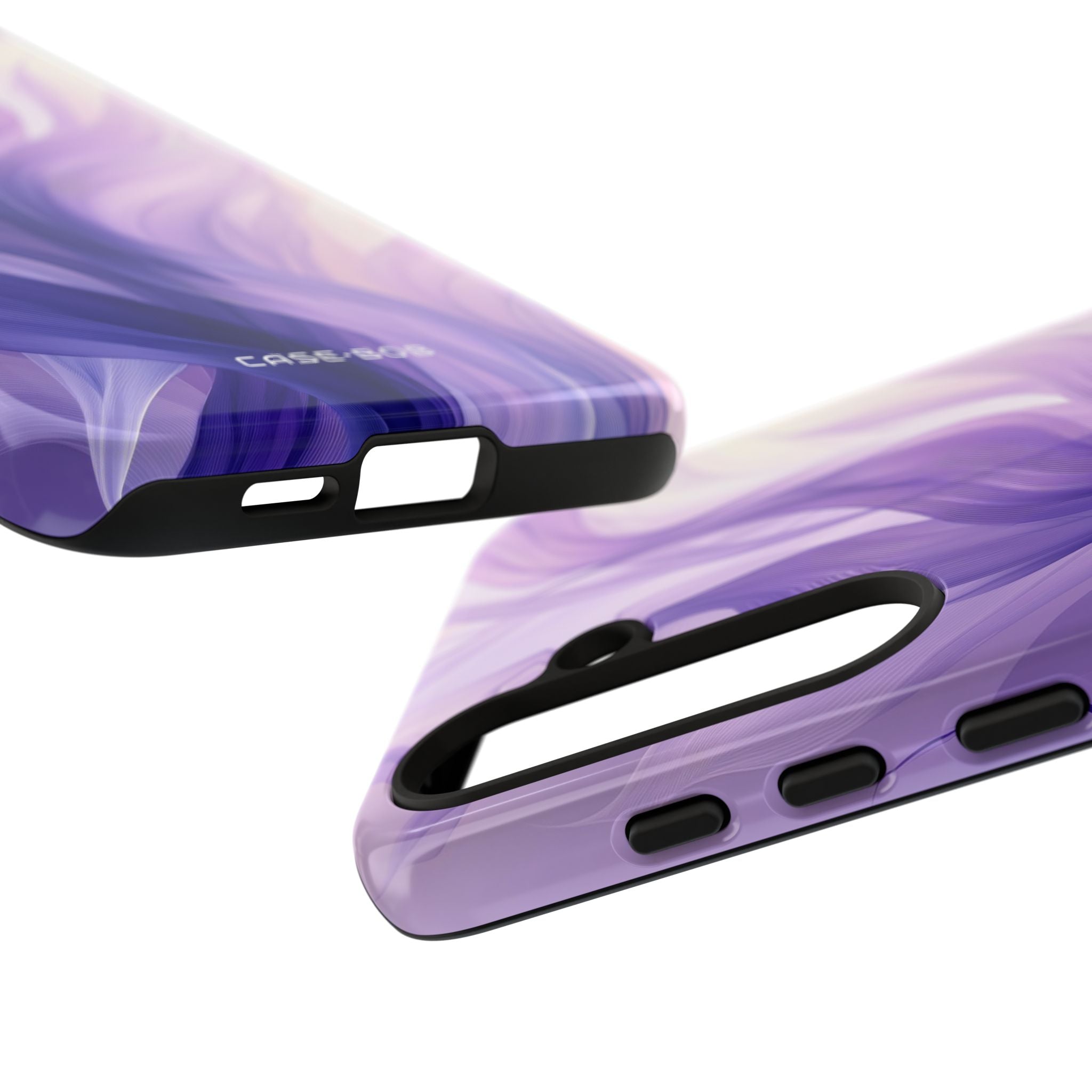 Purple Ribbon Waves Samsung S24 Plus Case - Tough