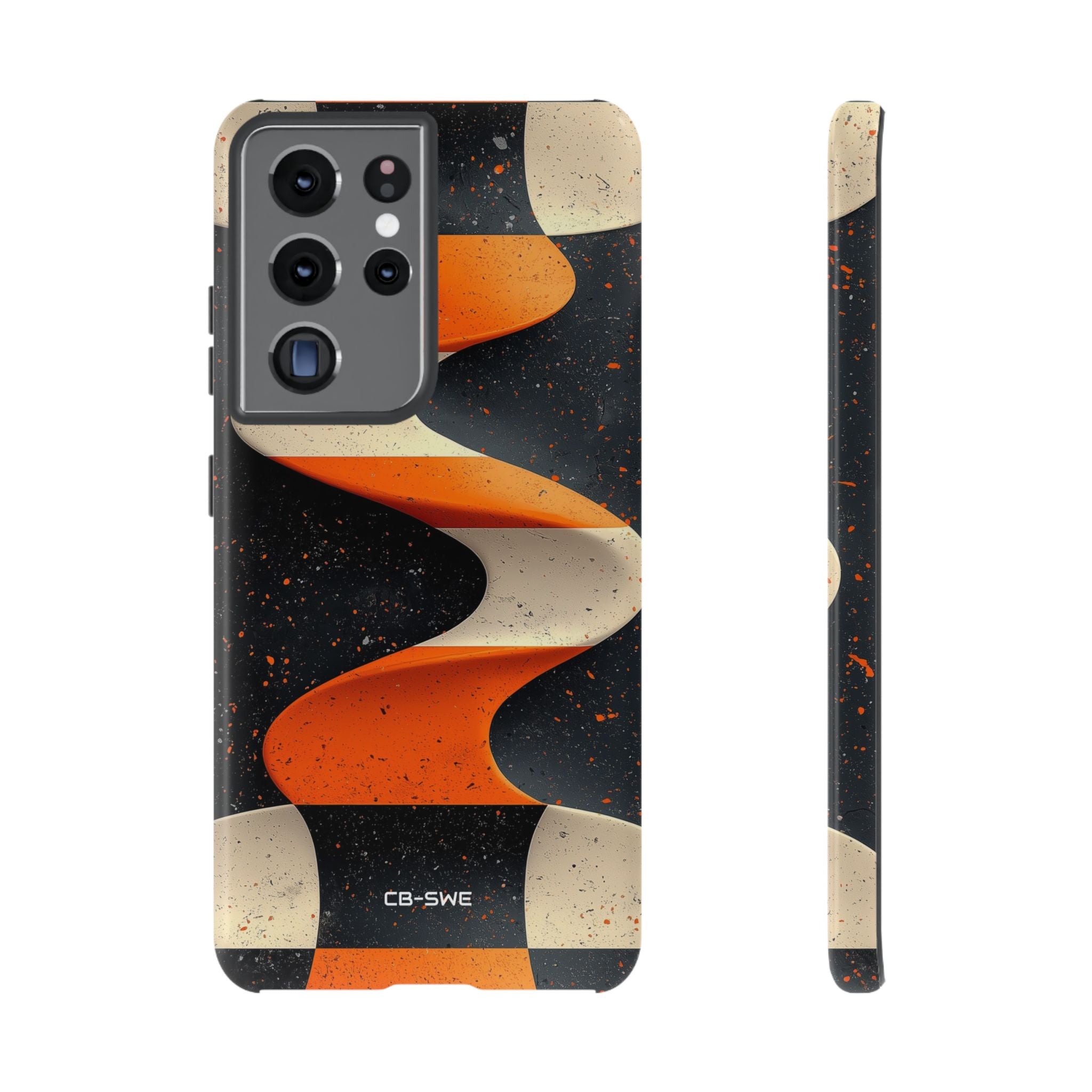 Orange Waves Flow - Samsung Case