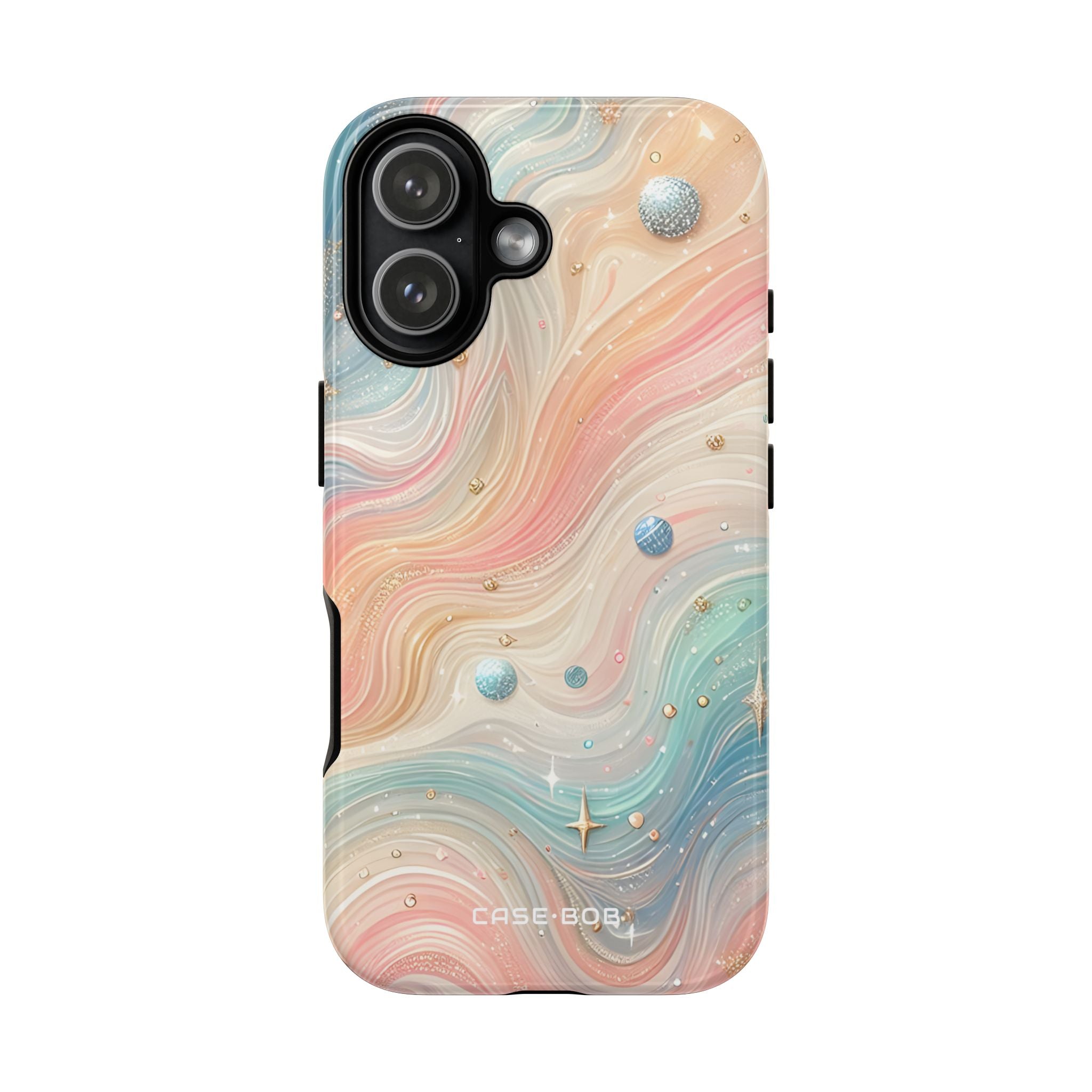 Iridescent Swirls iPhone 17 Case - Tough