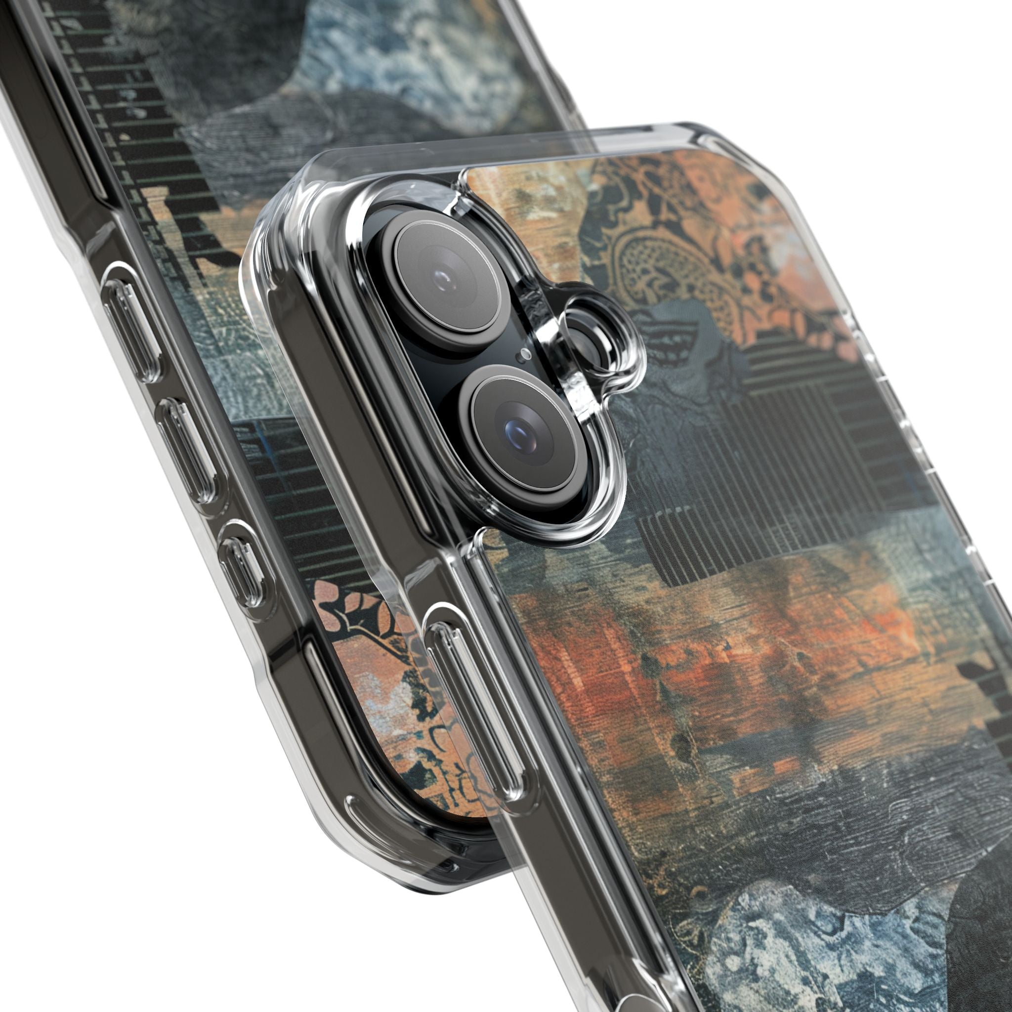 Rust Bloom Tangle iPhone 16 - Impact Clear+