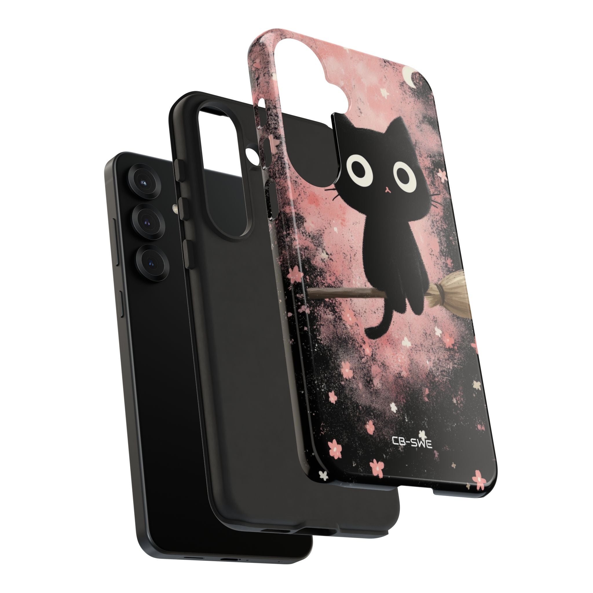 Whimsical Cat Soars - Samsung Case
