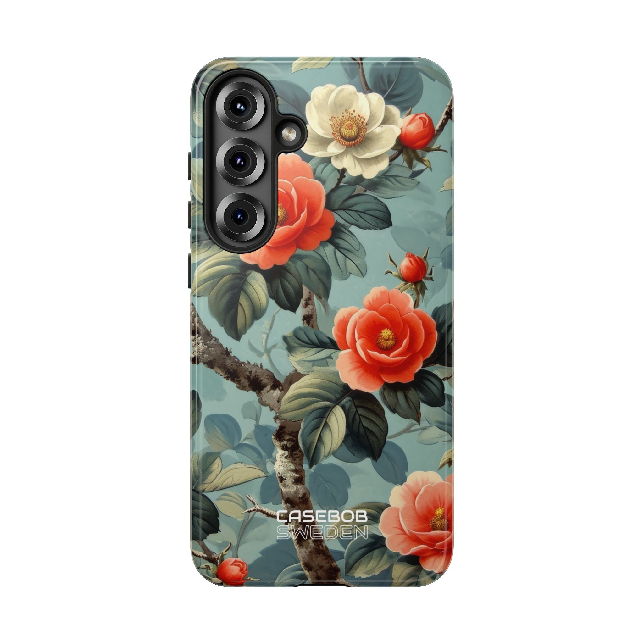 Coral Blossom Tapestry Samsung S25 - Tough
