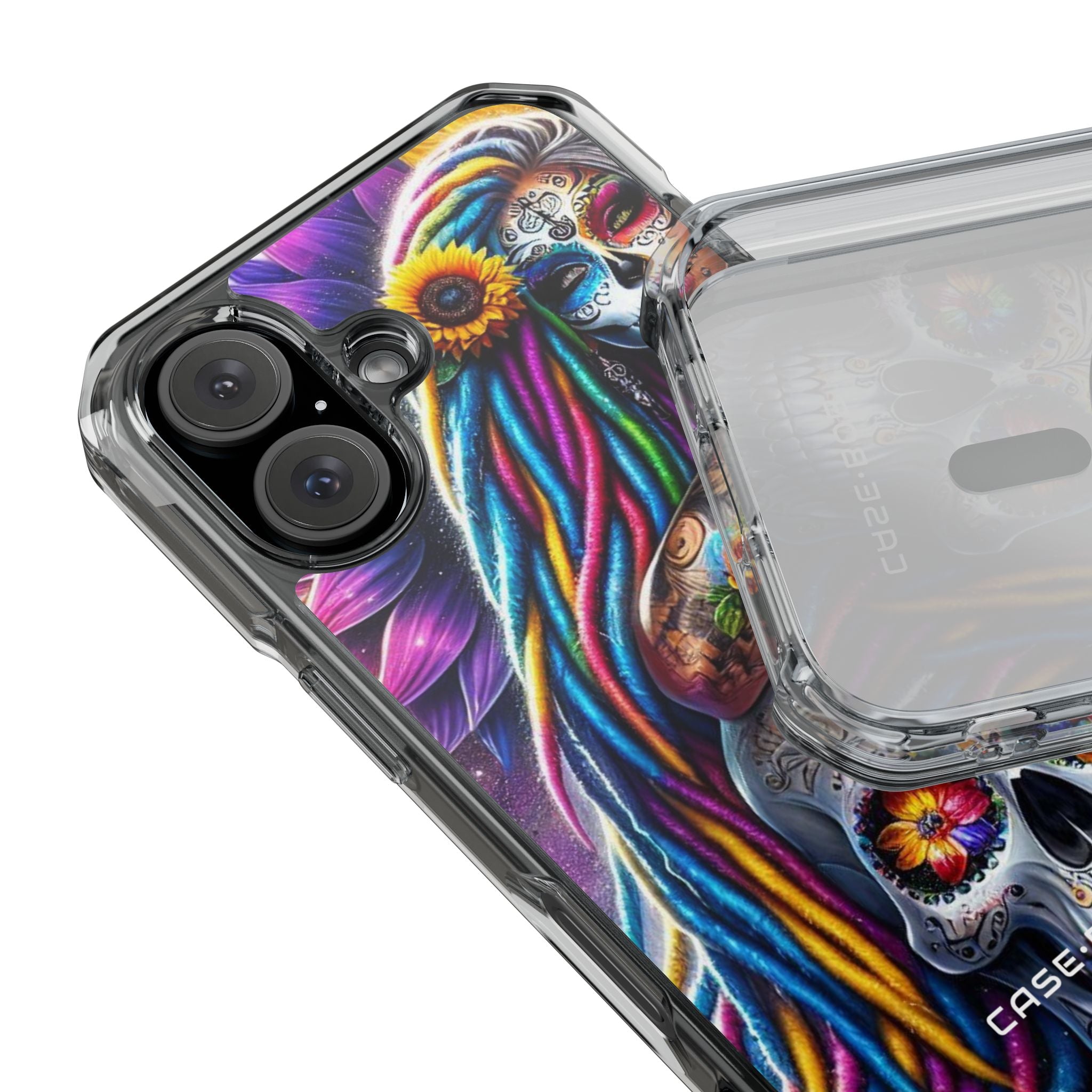 Sunflower Skull Glow iPhone 15 Case - Impact