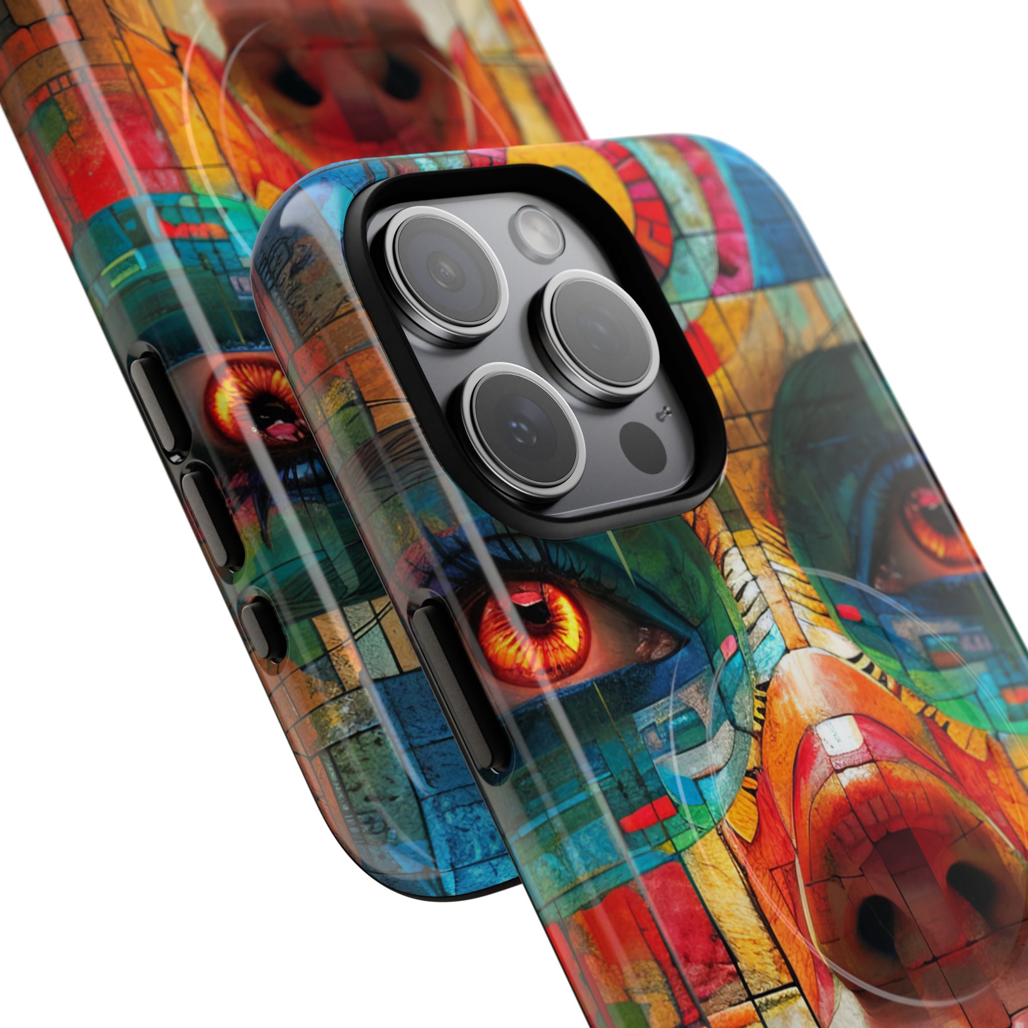 Ritratto Fiamma Geometrica iPhone 15 - Tough+