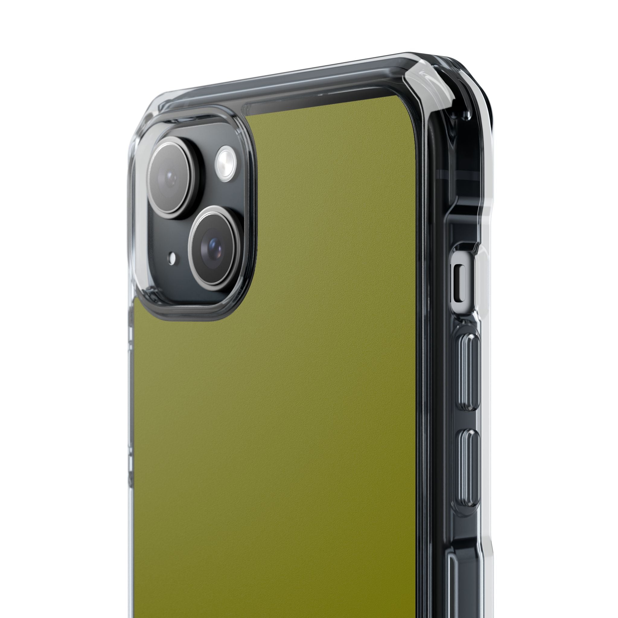 Olive Green iPhone 15 - Impact Clear+