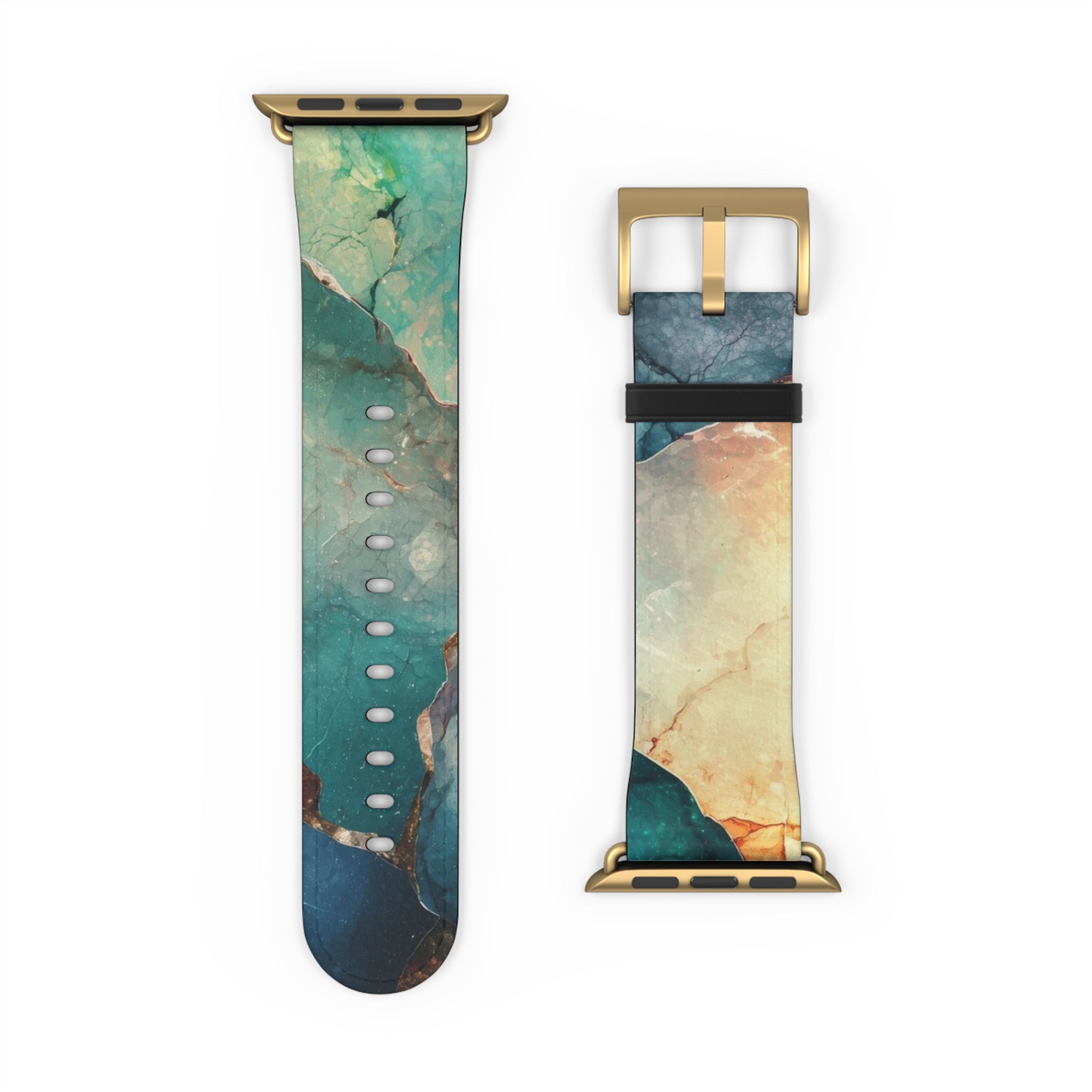 Fractured Gemstone Teal - Watch Band