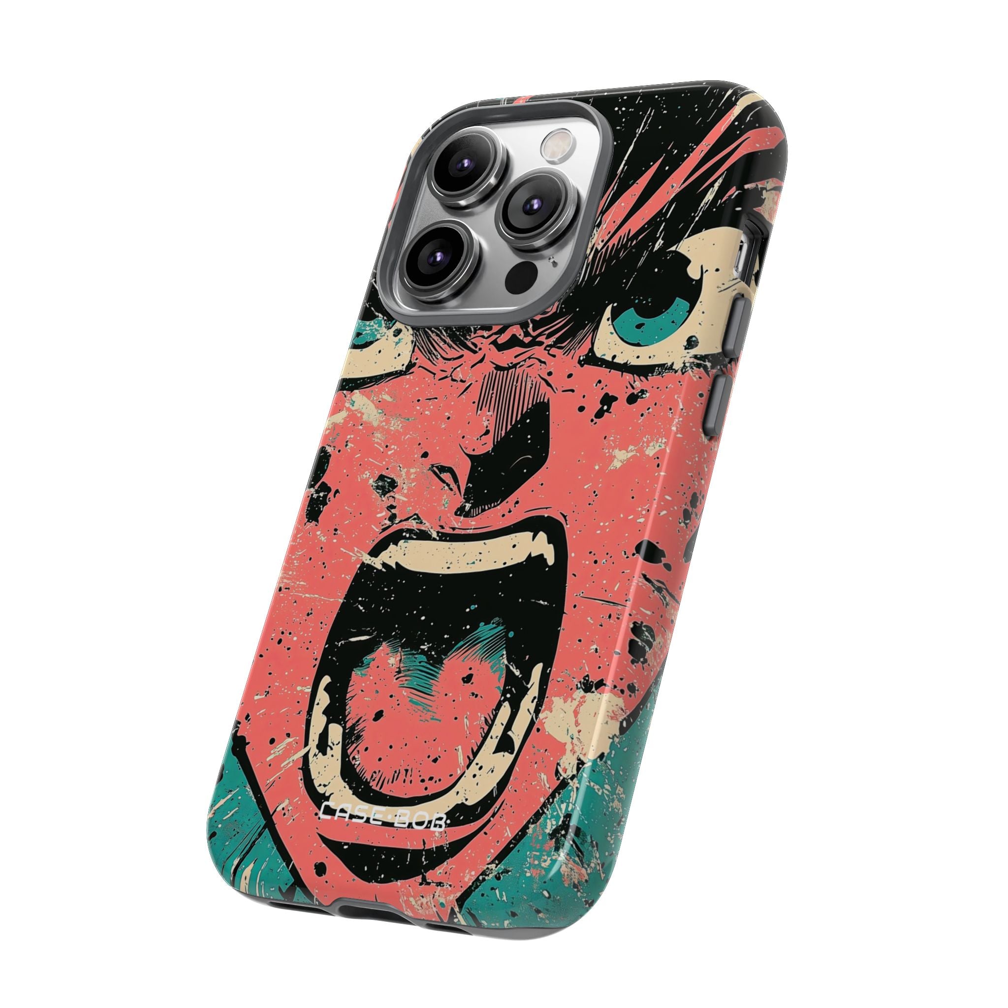Screaming Face Pink iPhone 14 Pro Case - Tough