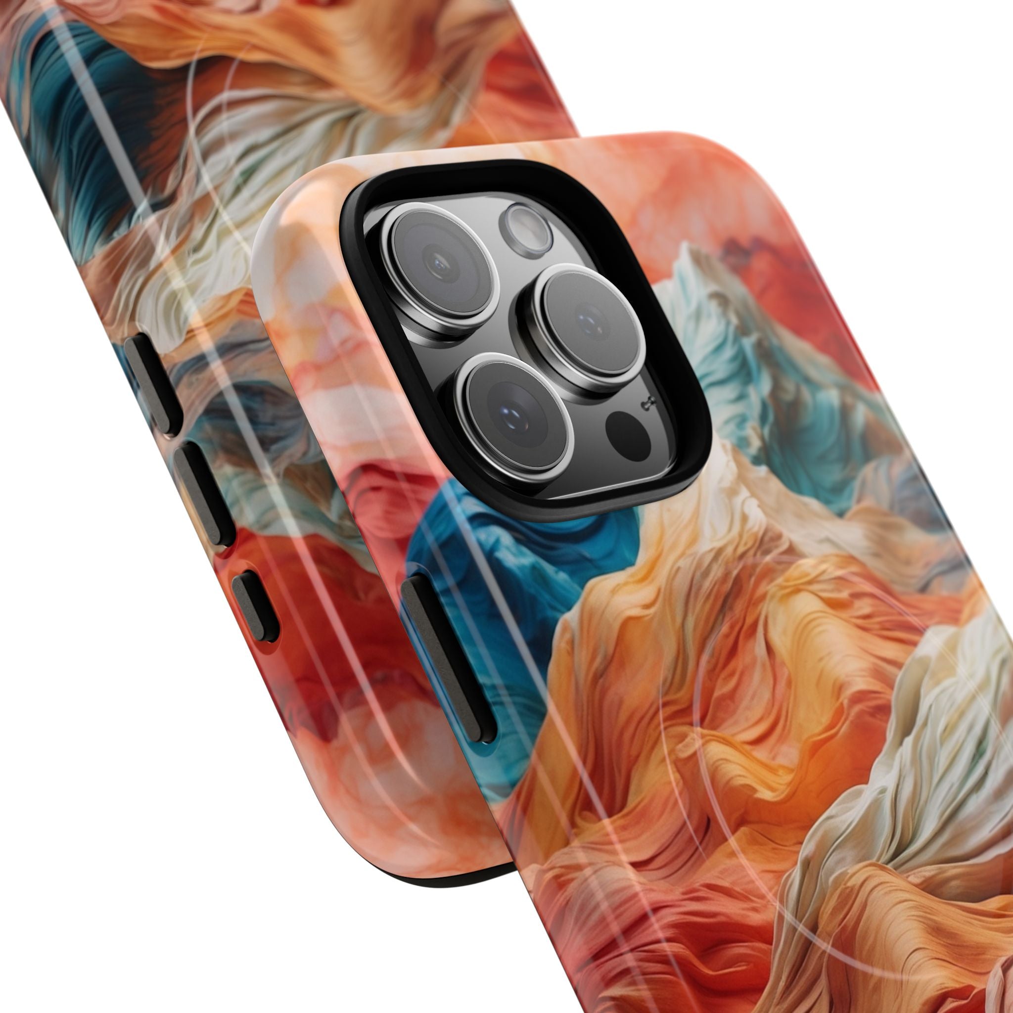 Fabric Peaks Cream iPhone 16 Pro Max Case - Tough+