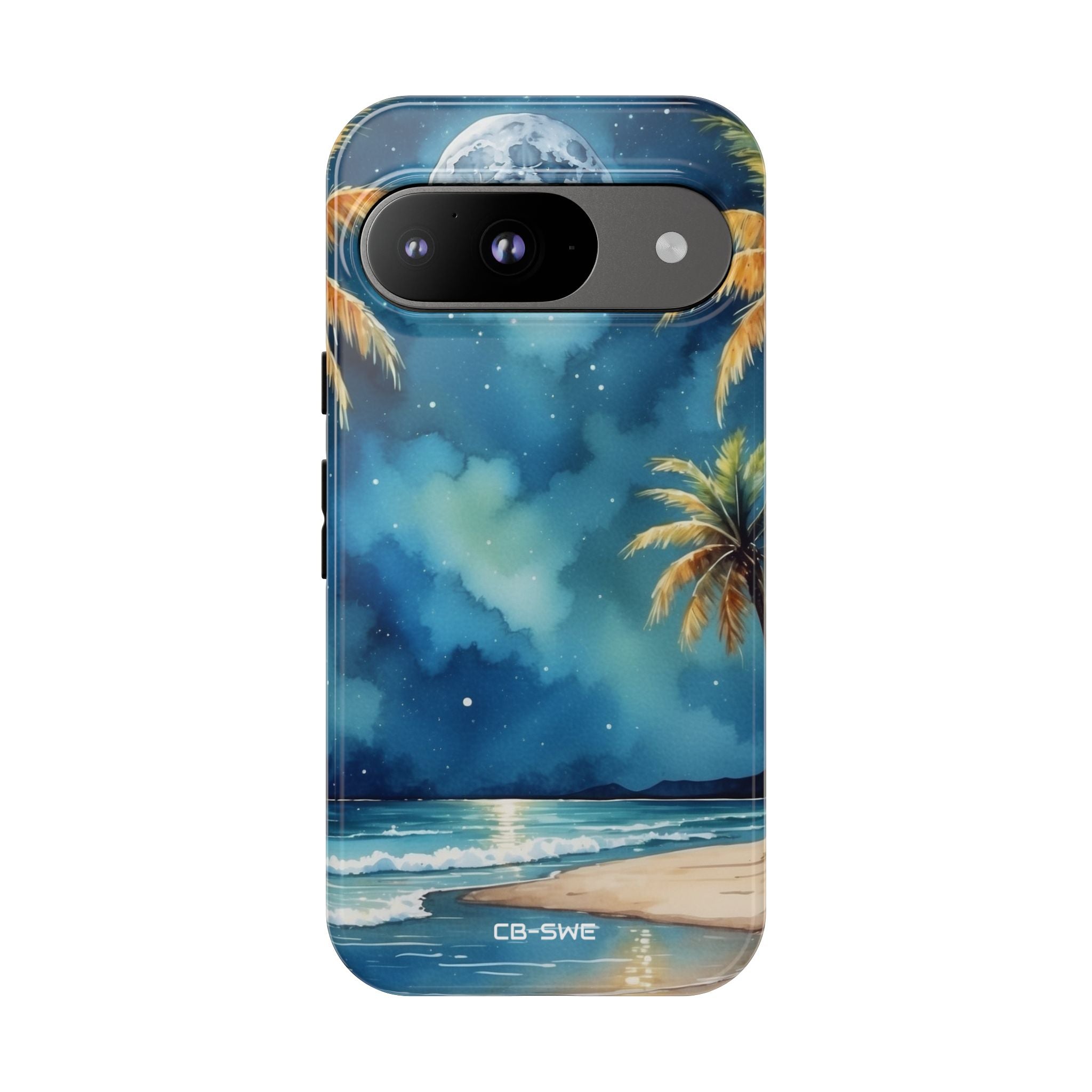 Moonlight Kisses Waves - Google Pixel Case