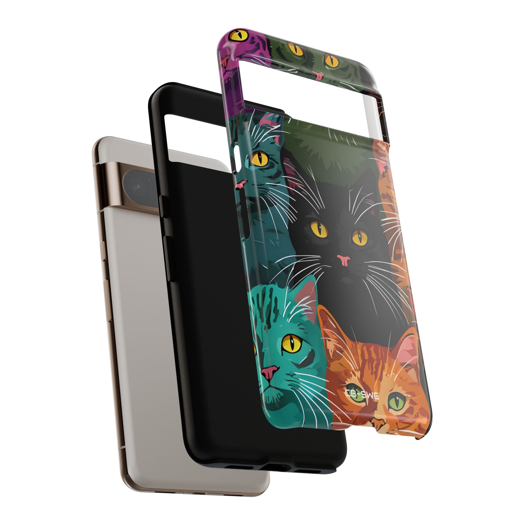 Colorful Cat Charisma - Google Pixel Case
