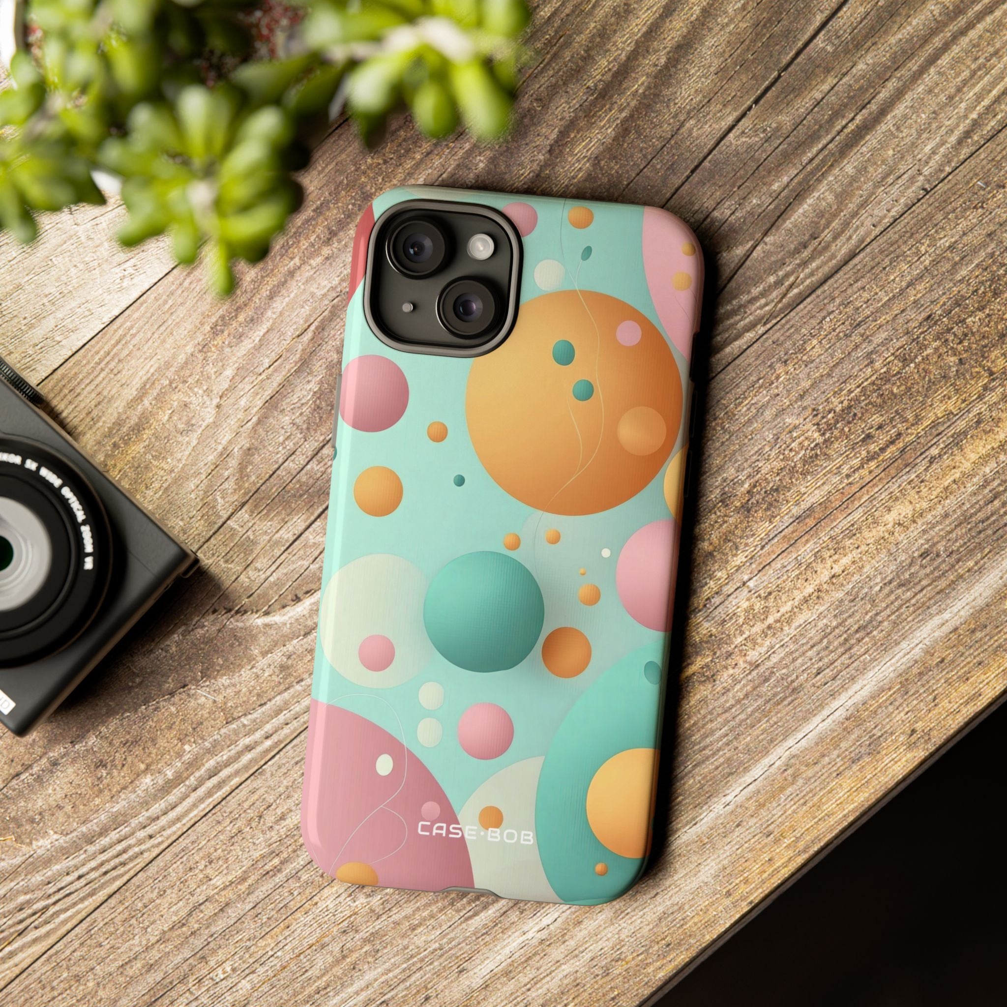 Pastel Circles iPhone 15 Plus Case - Tough
